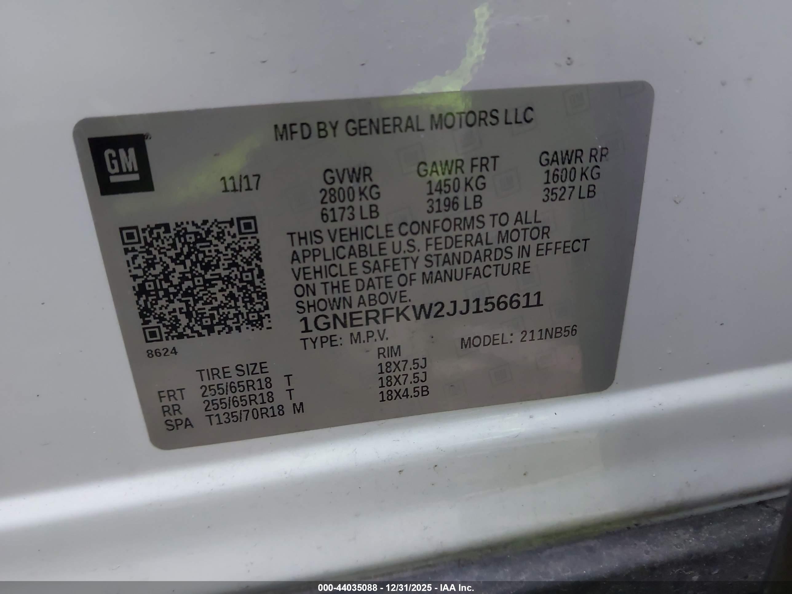 CHEVROLET TRAVERSE image 9