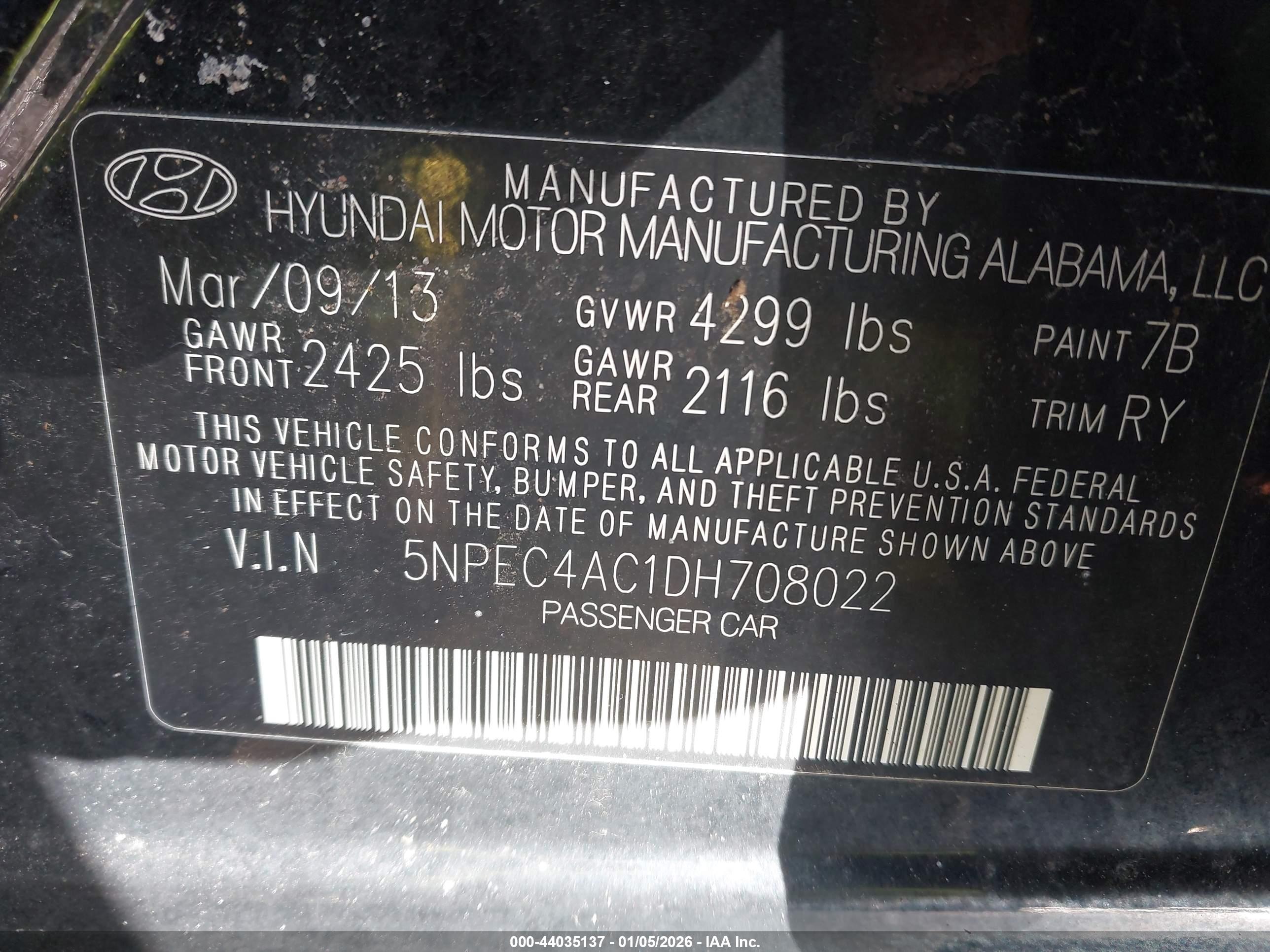 HYUNDAI SONATA image 9