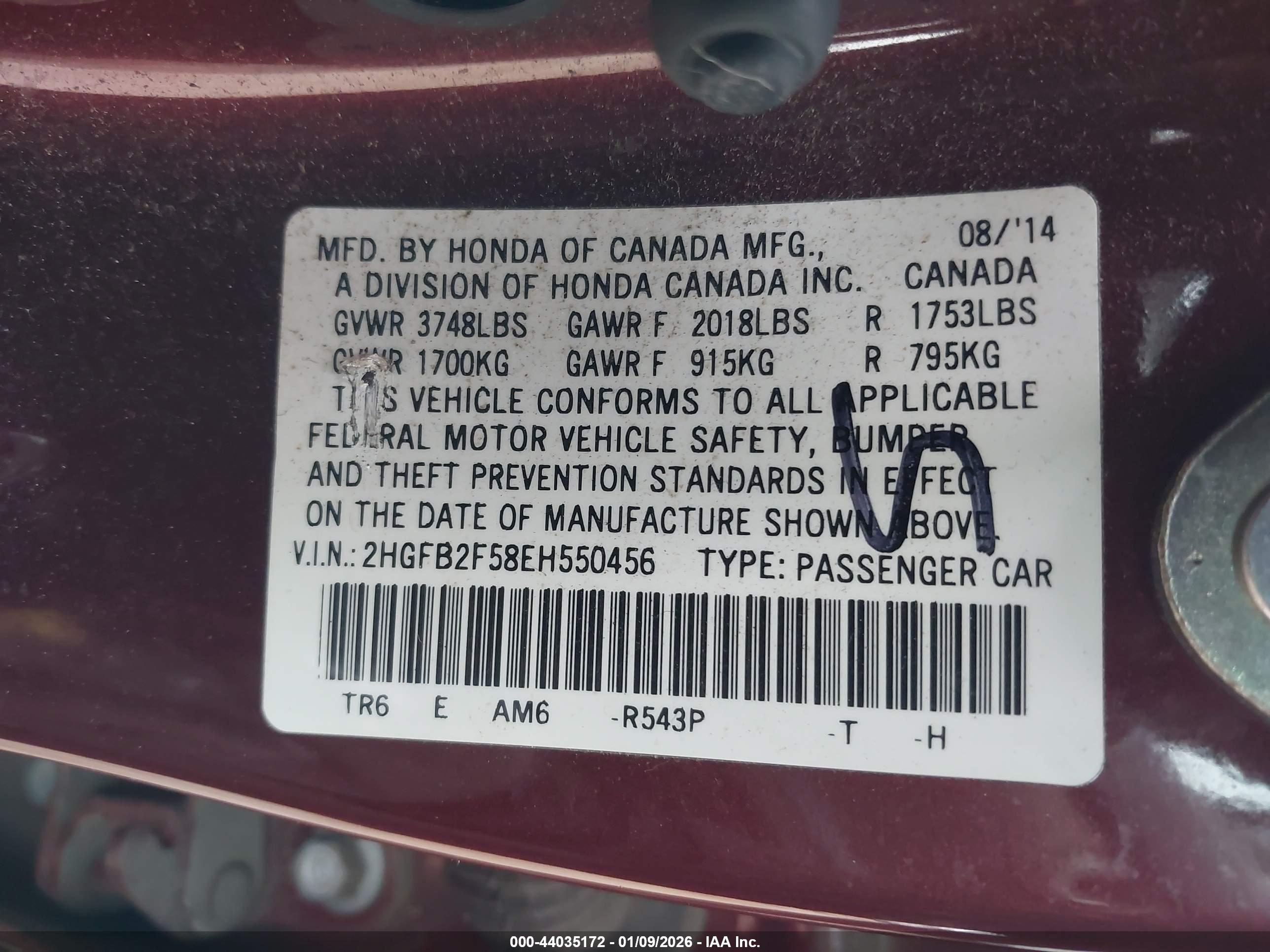 HONDA CIVIC image 9