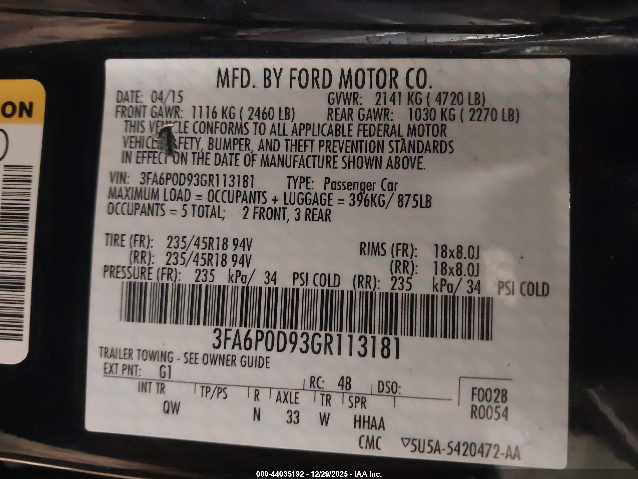 FORD FUSION image 9