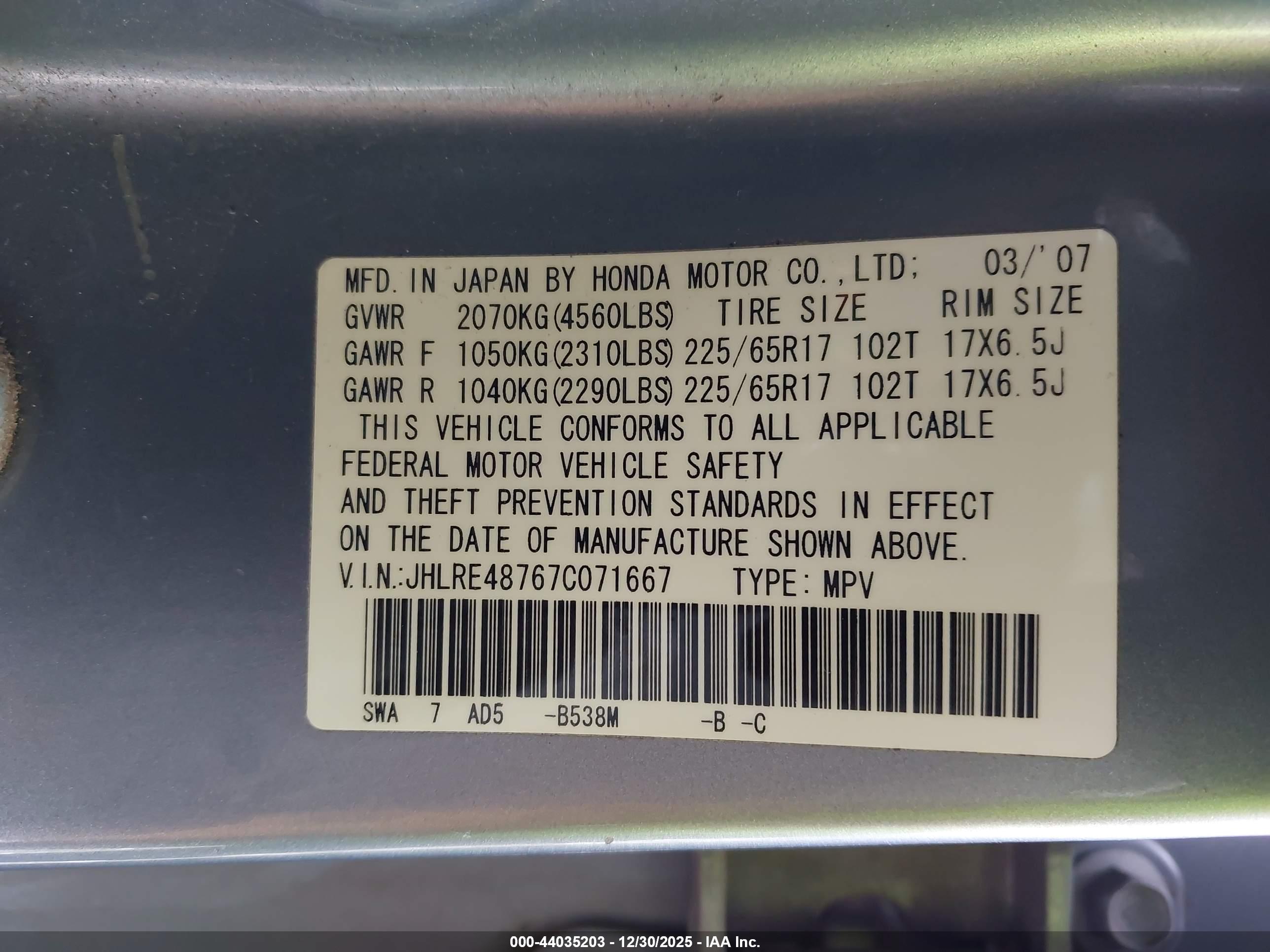 HONDA CR-V image 9