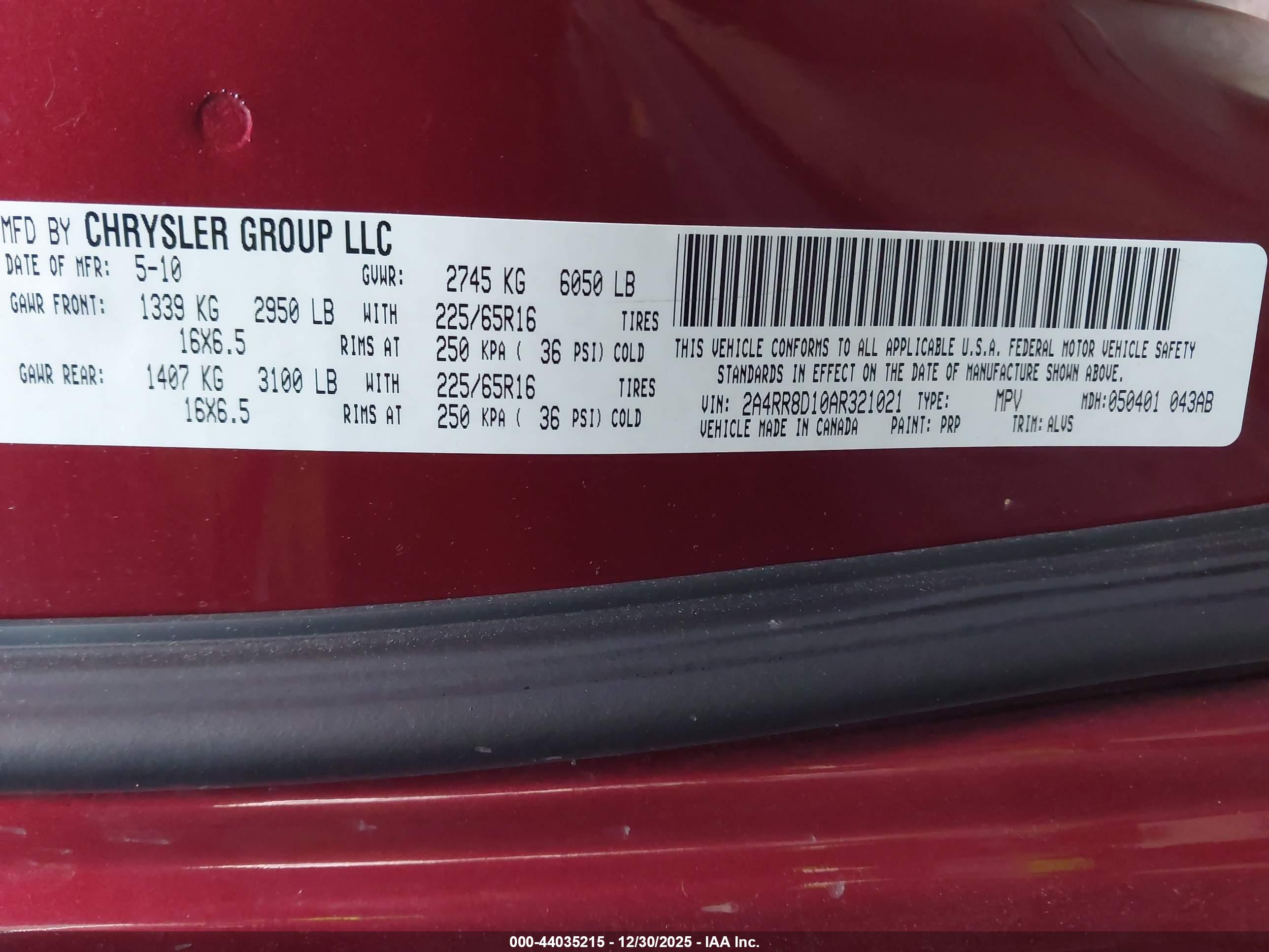 CHRYSLER TOWN image 9