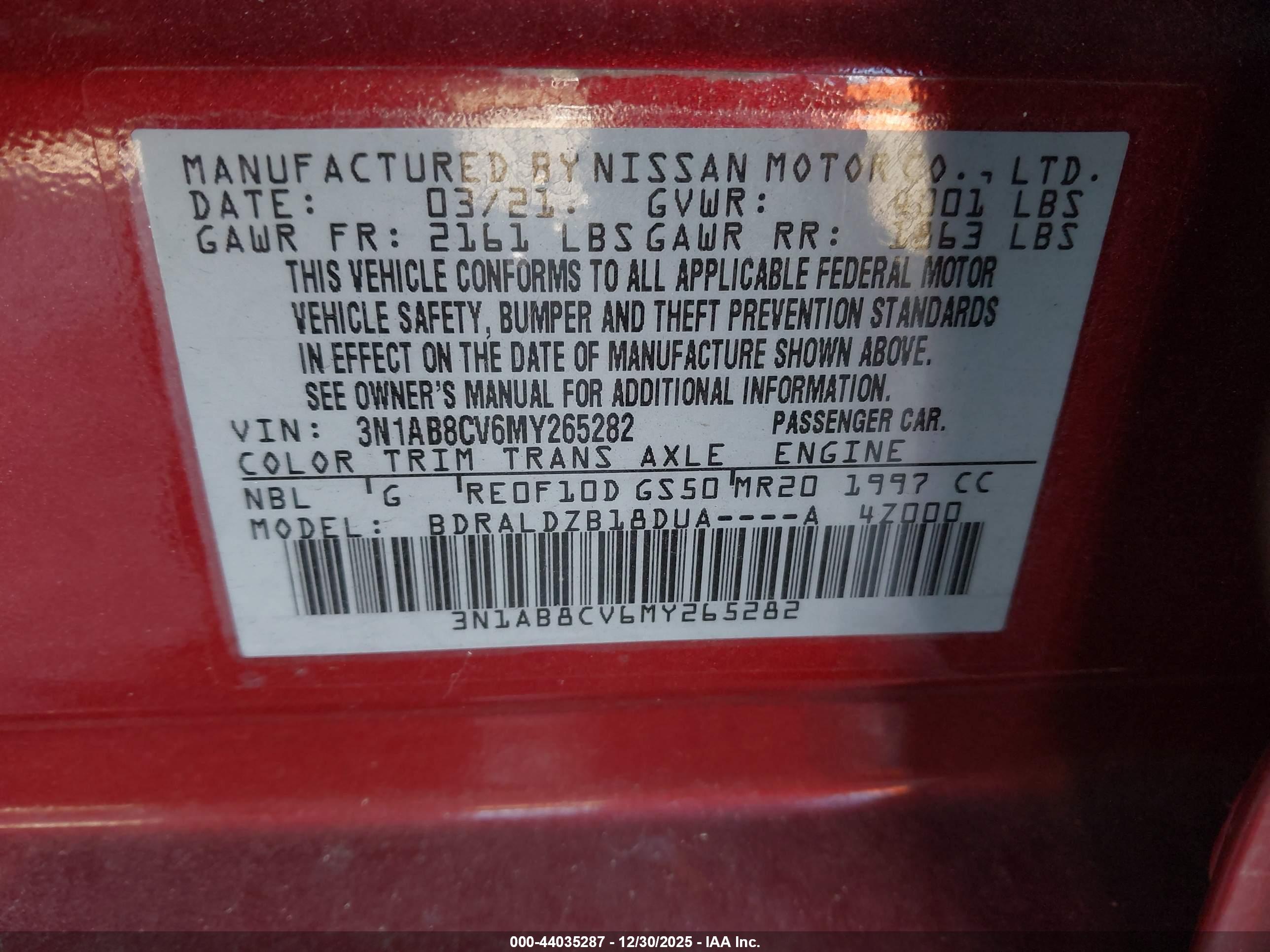 NISSAN SENTRA image 9