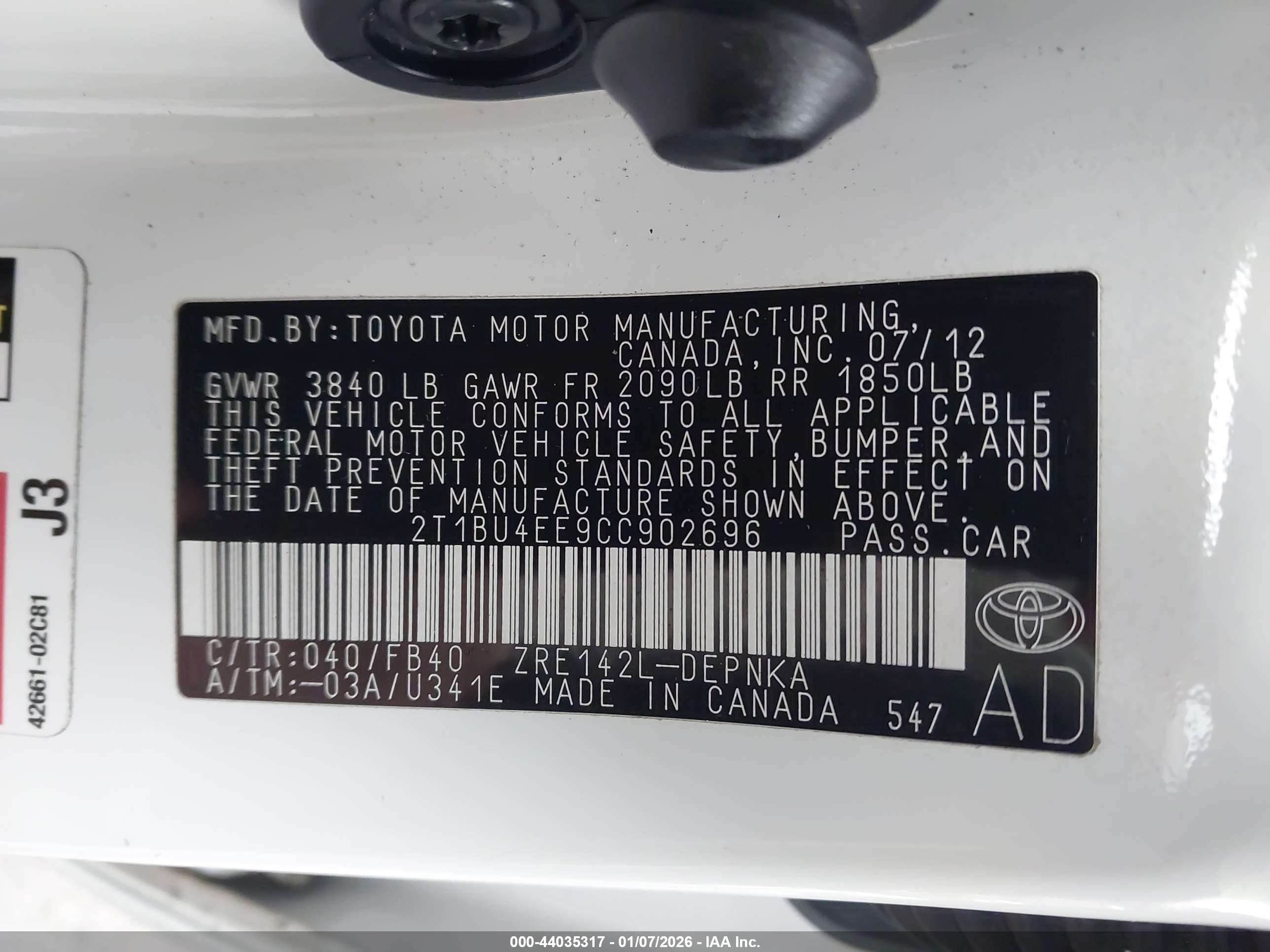 TOYOTA COROLLA image 9