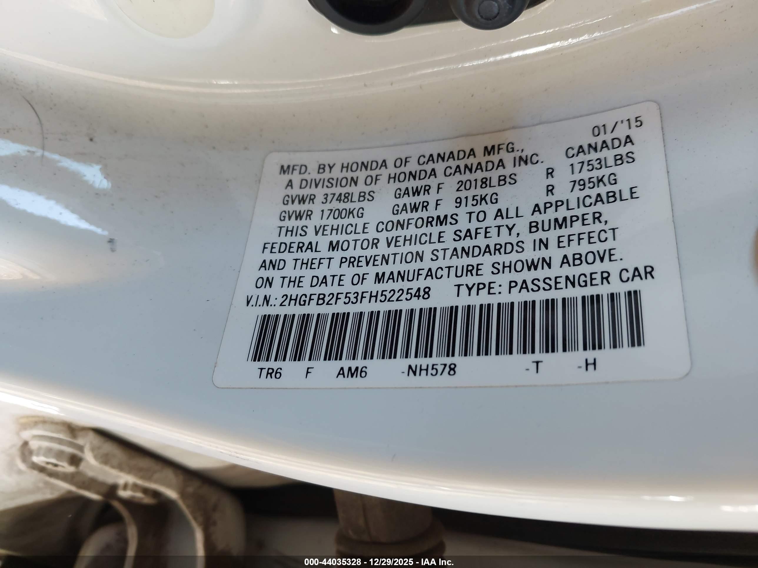 HONDA CIVIC image 9