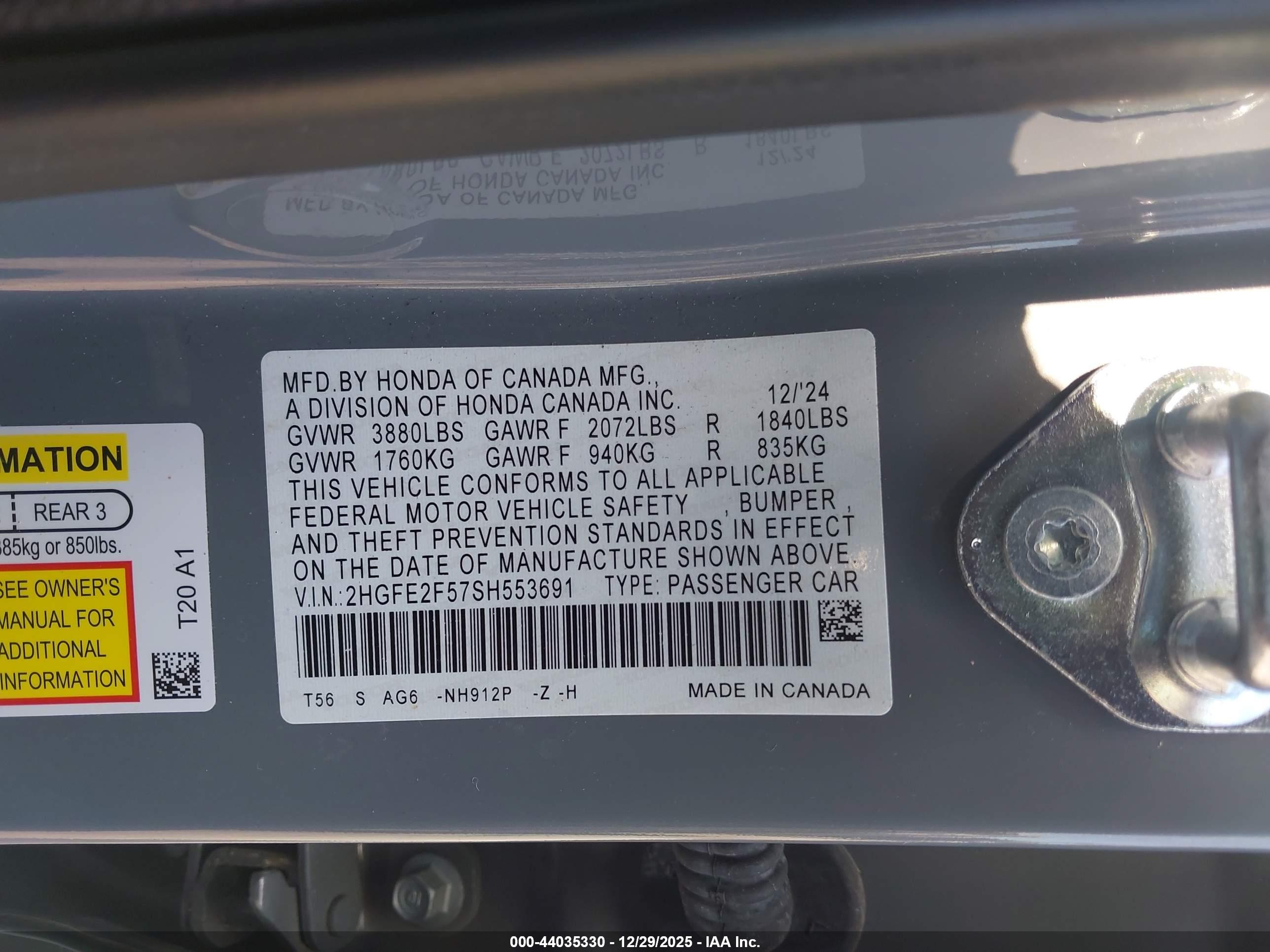HONDA CIVIC image 9