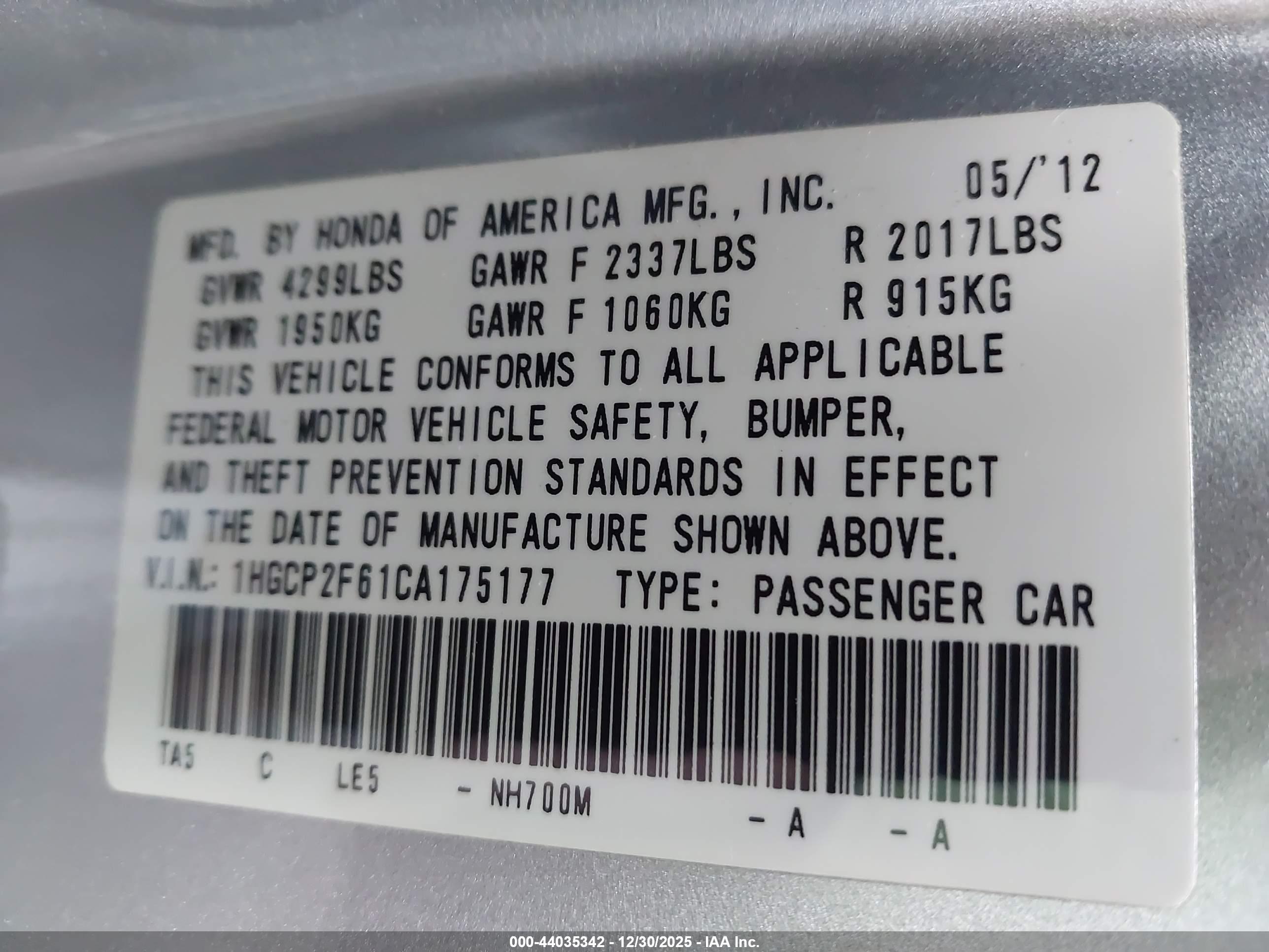 HONDA ACCORD image 9