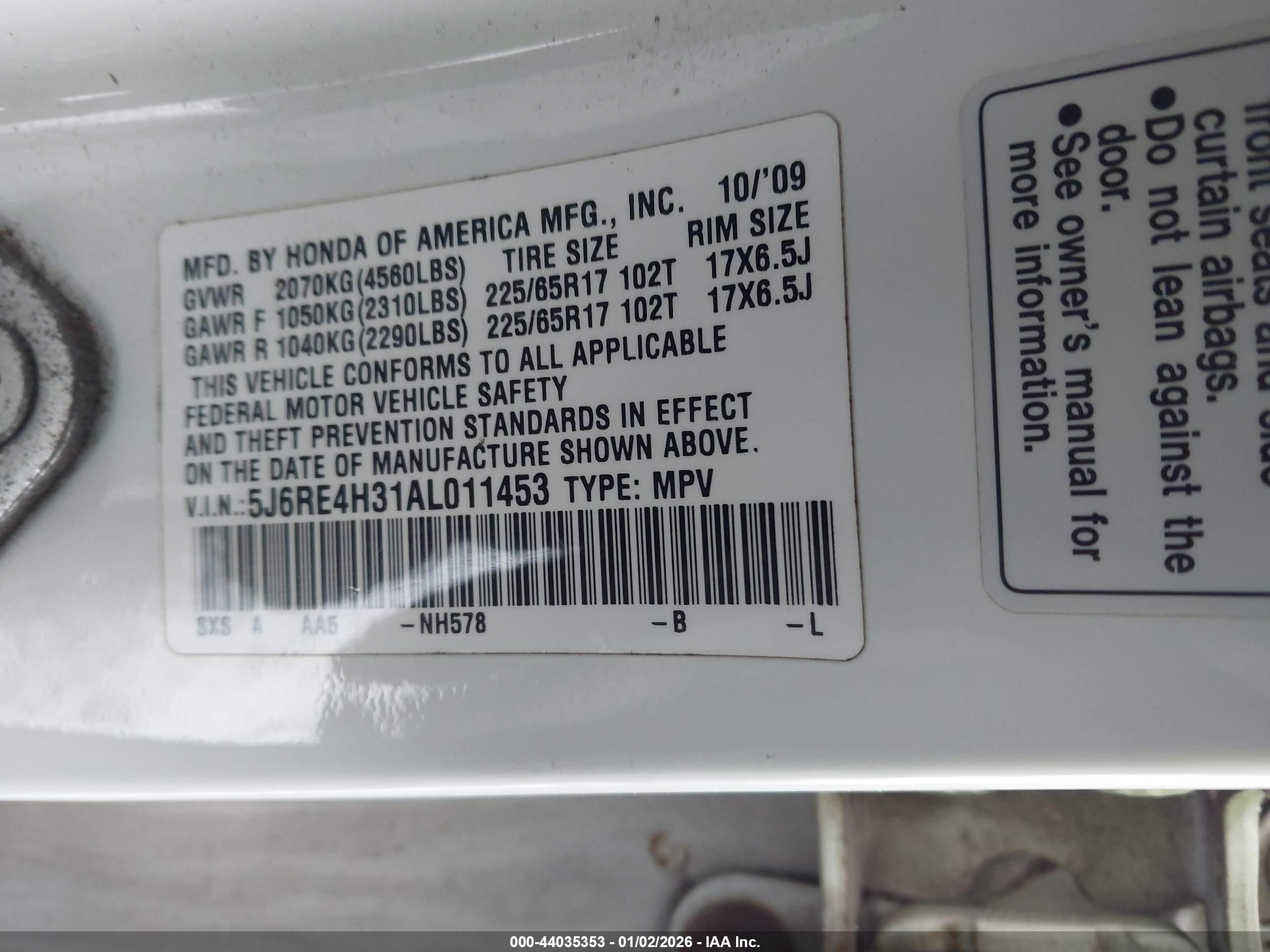HONDA CR-V image 9