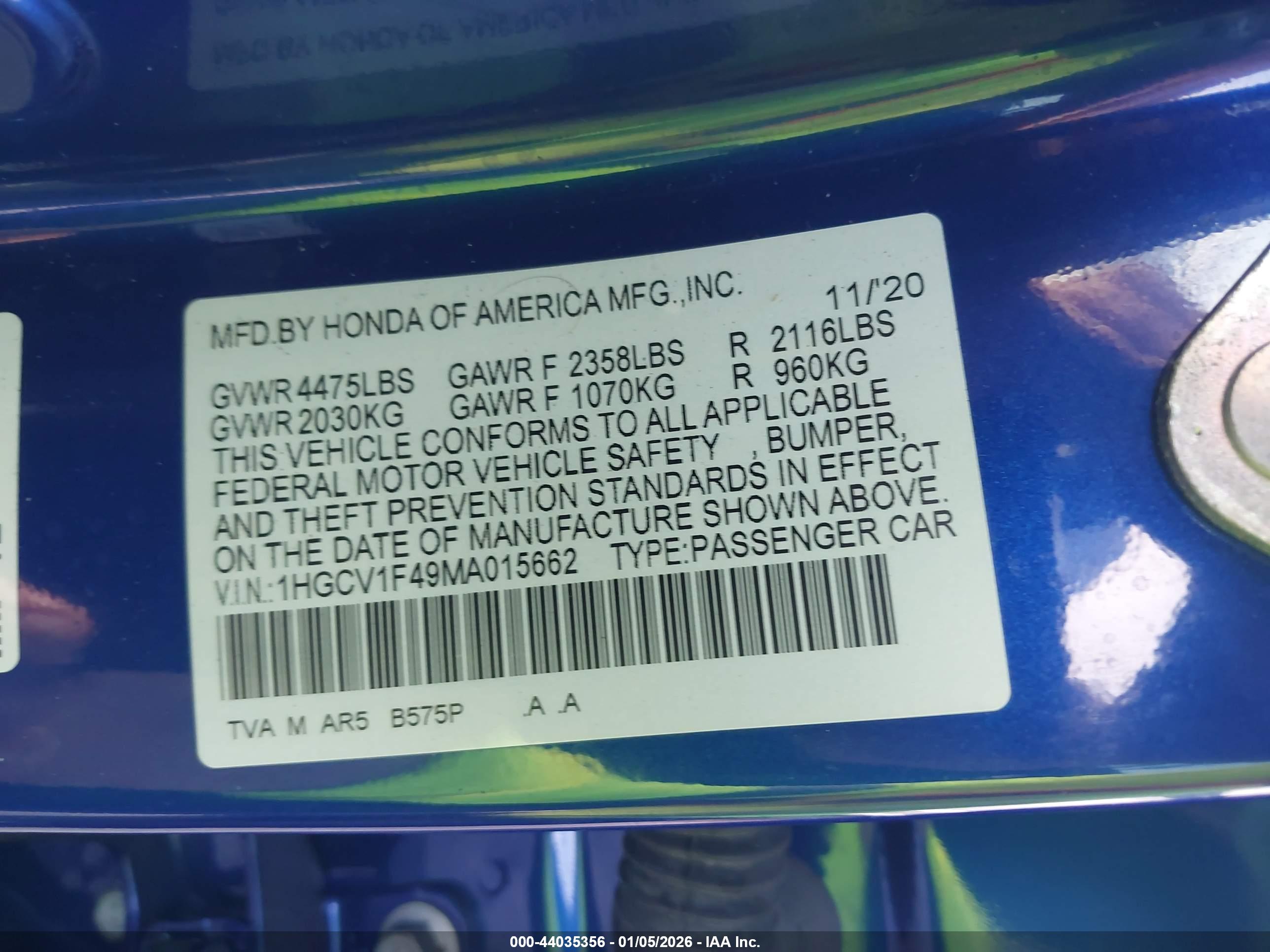 HONDA ACCORD image 9