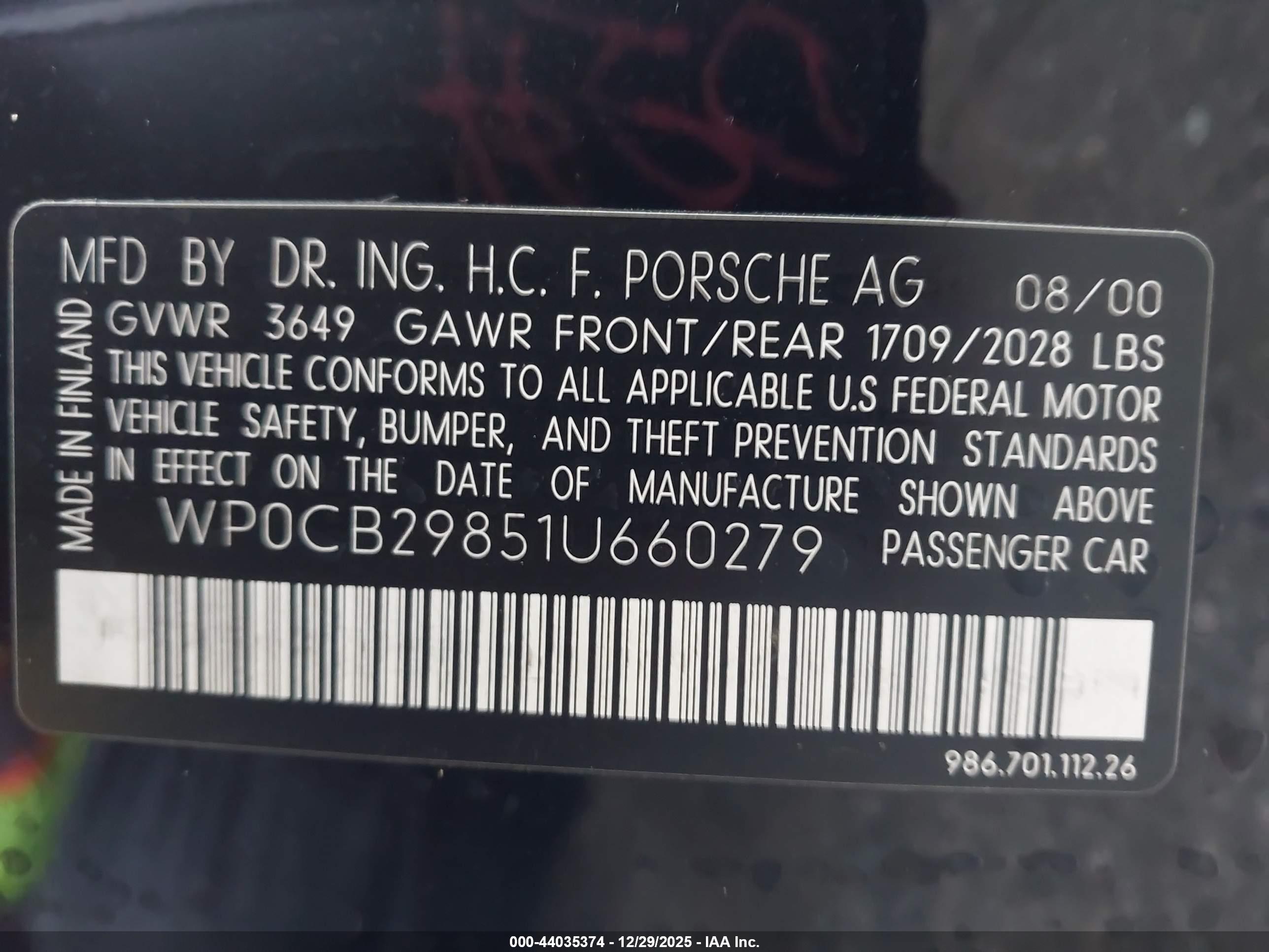 PORSCHE BOXSTER image 9