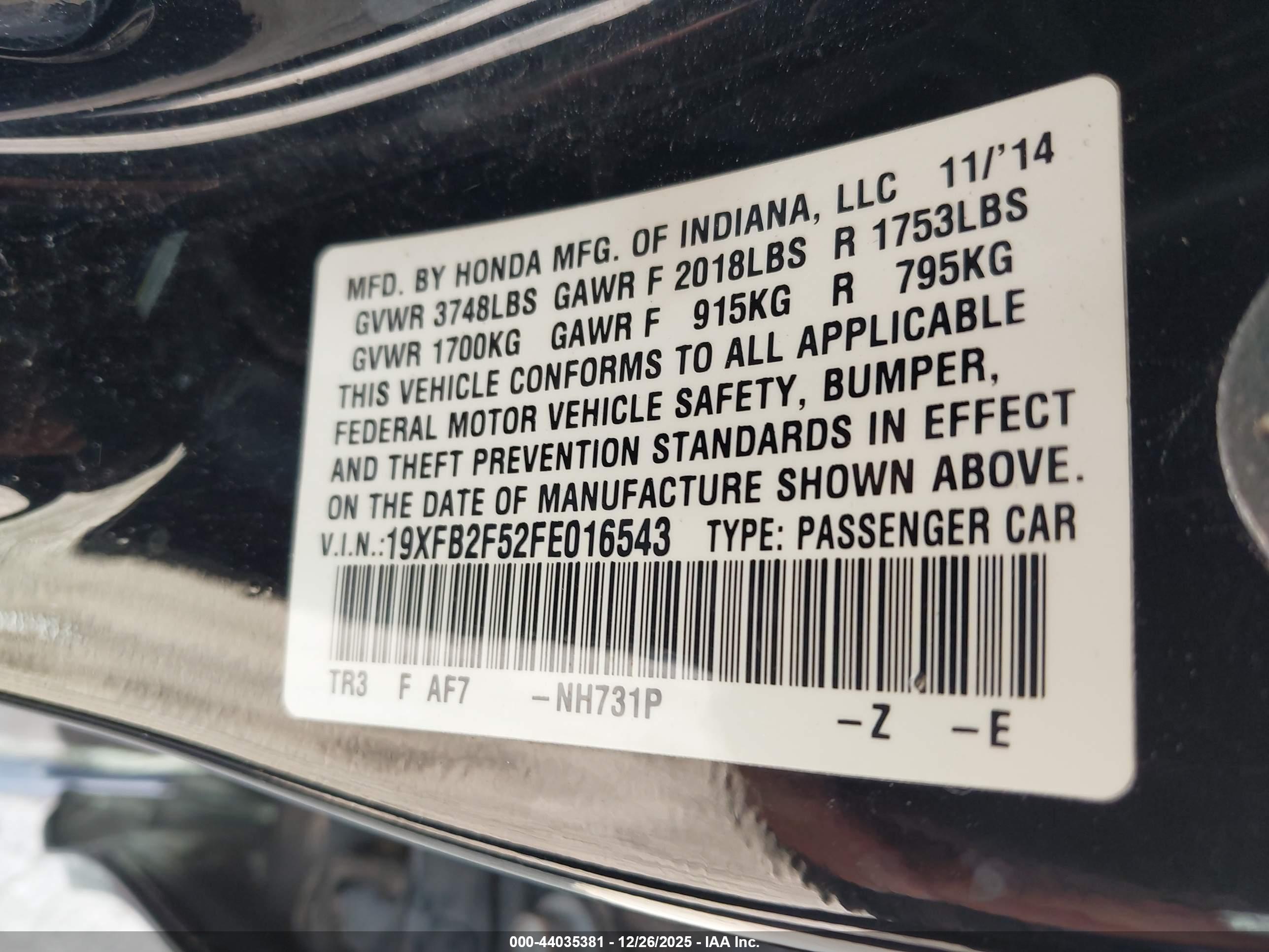 HONDA CIVIC image 9