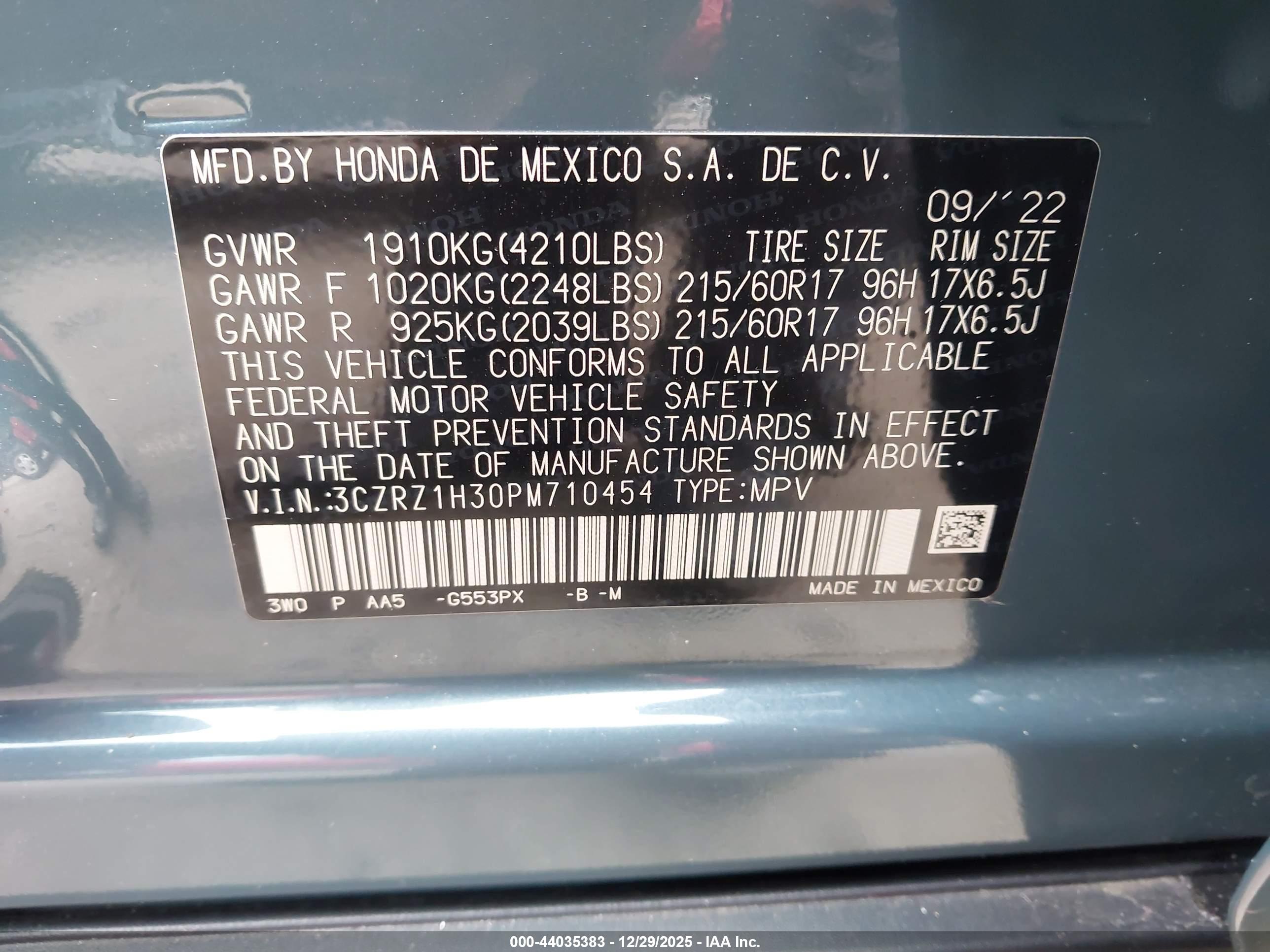 HONDA HR-V image 9
