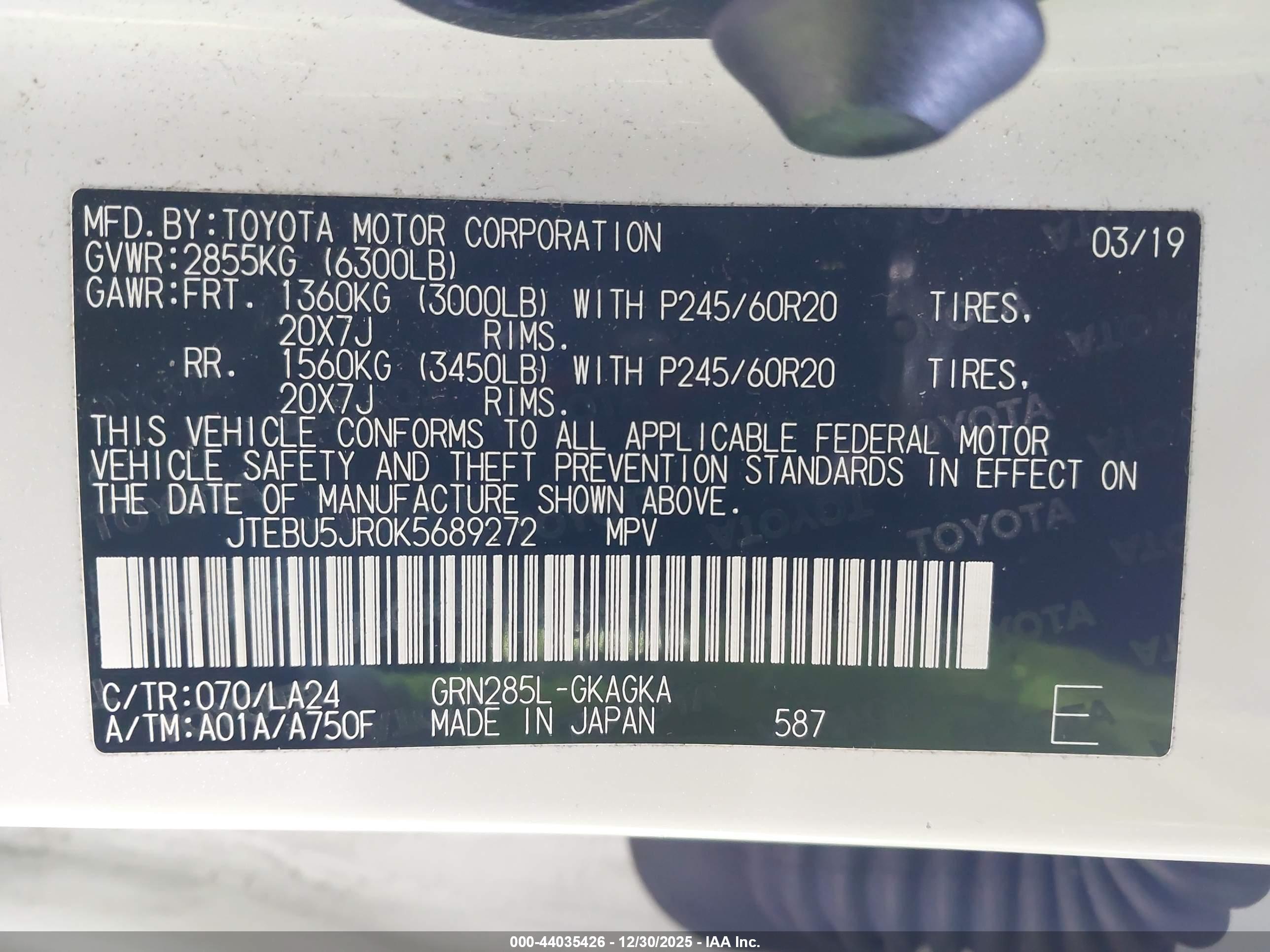 TOYOTA 4RUNNER image 9