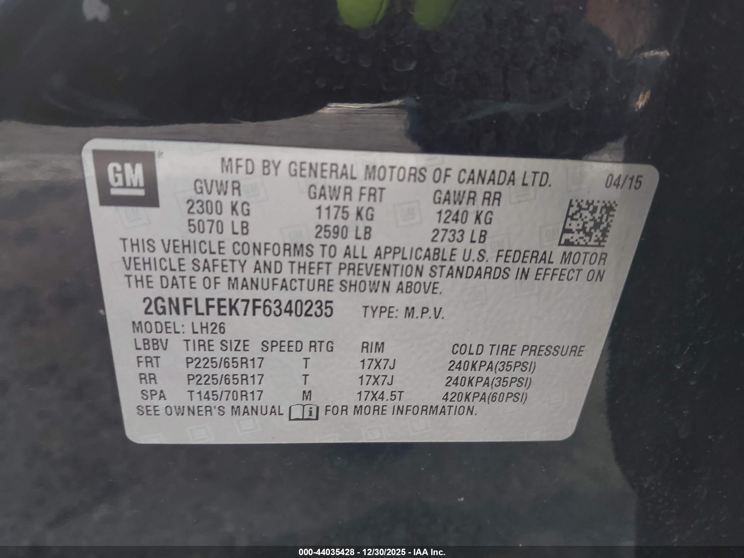 CHEVROLET EQUINOX image 9