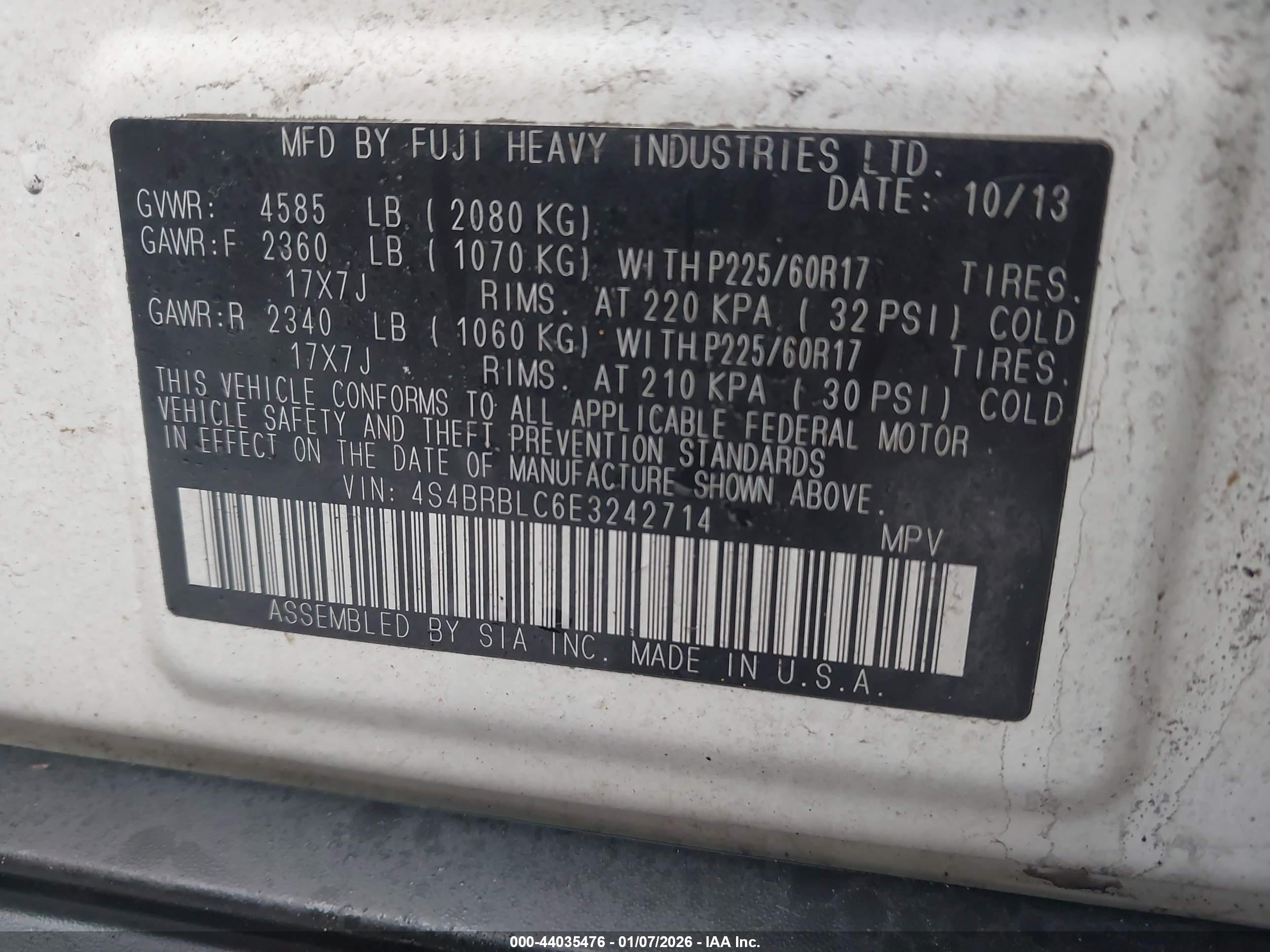 SUBARU OUTBACK image 9