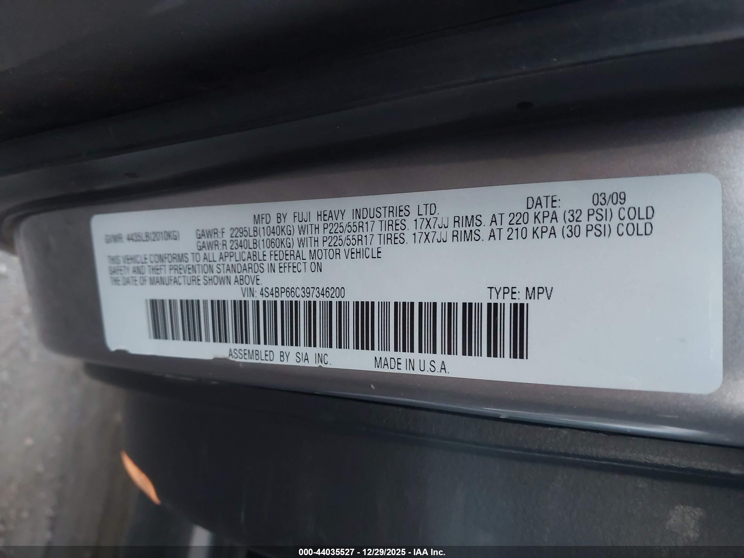 SUBARU OUTBACK image 9