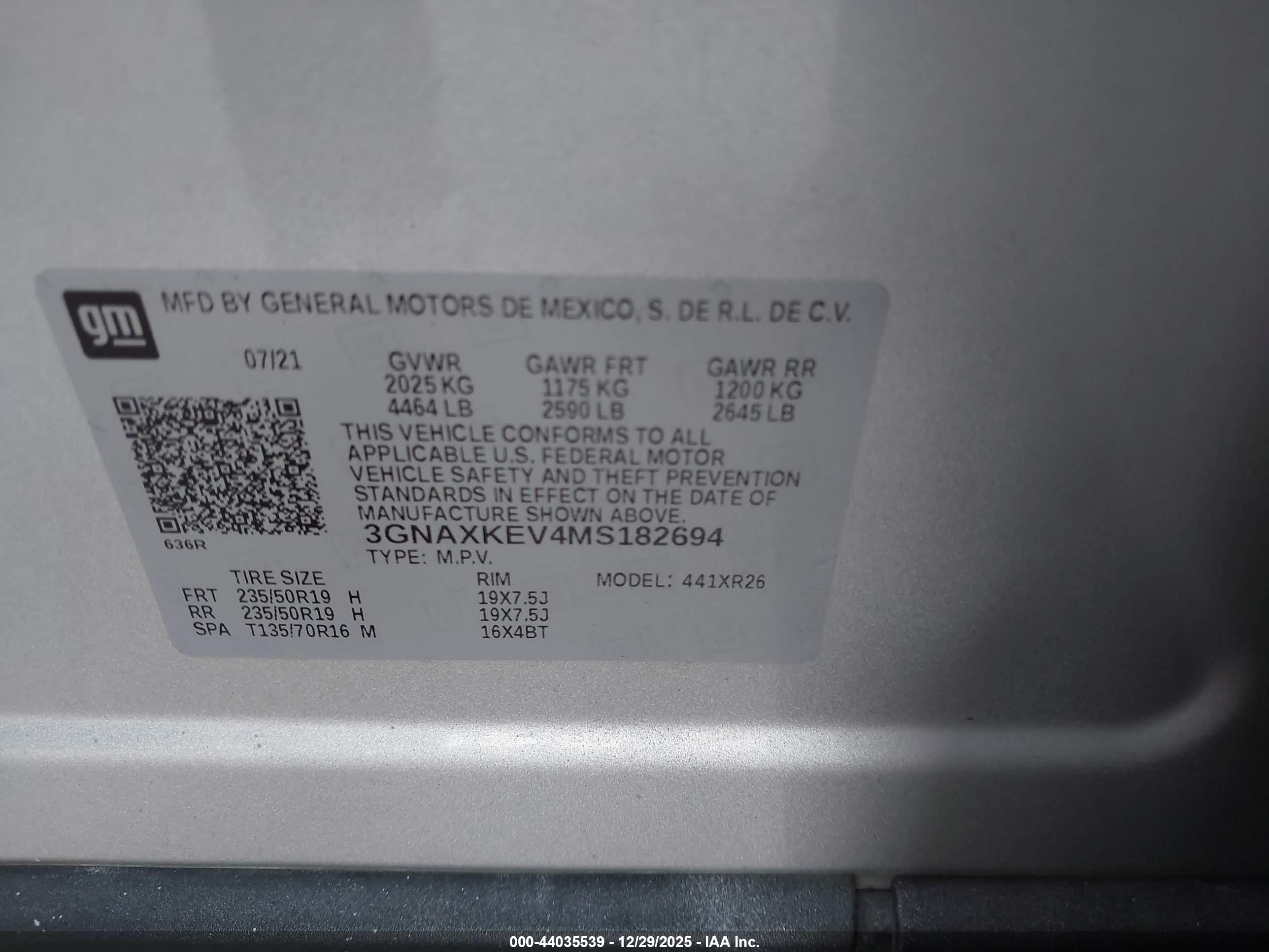 CHEVROLET EQUINOX image 9