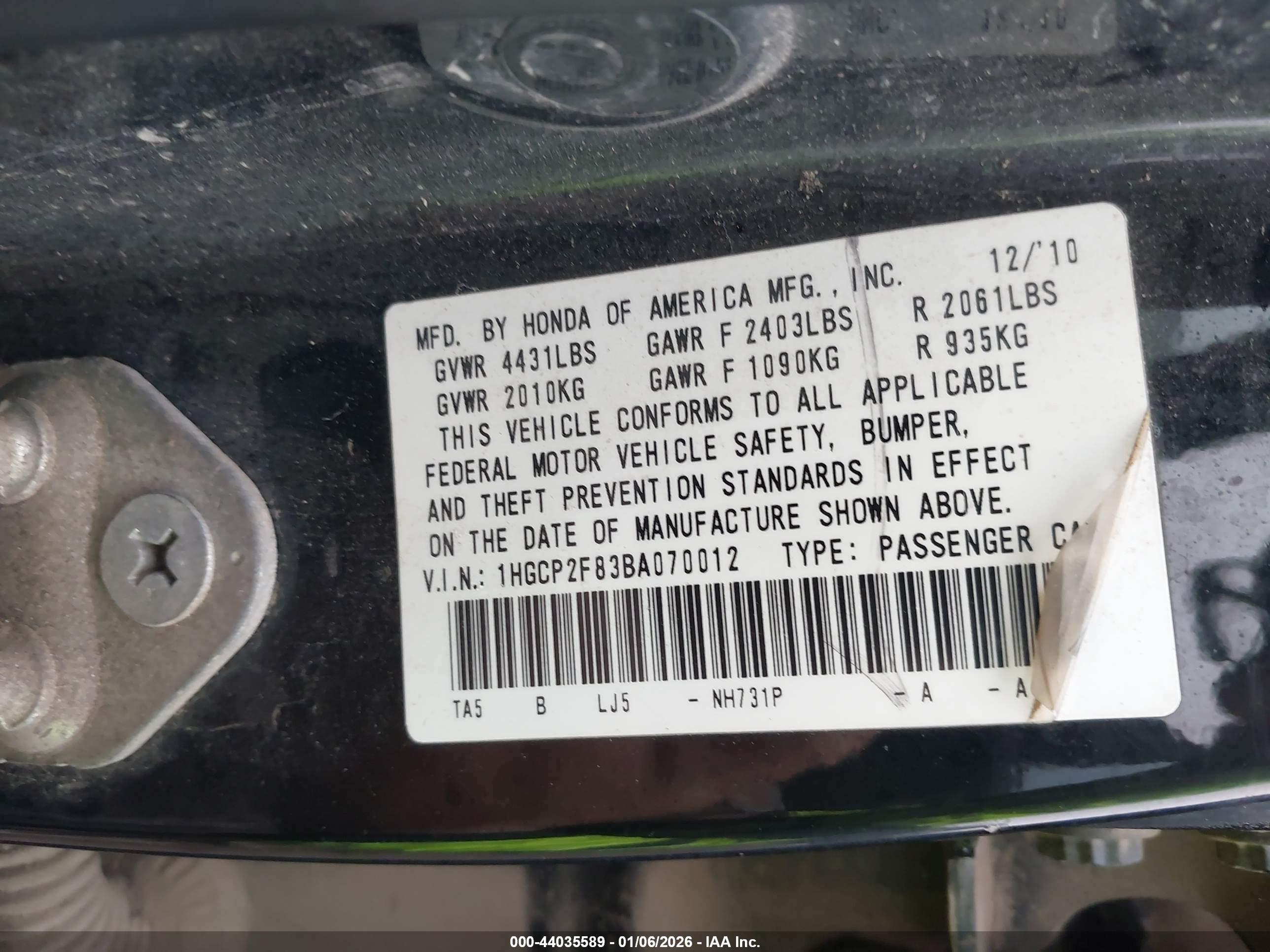 HONDA ACCORD image 9