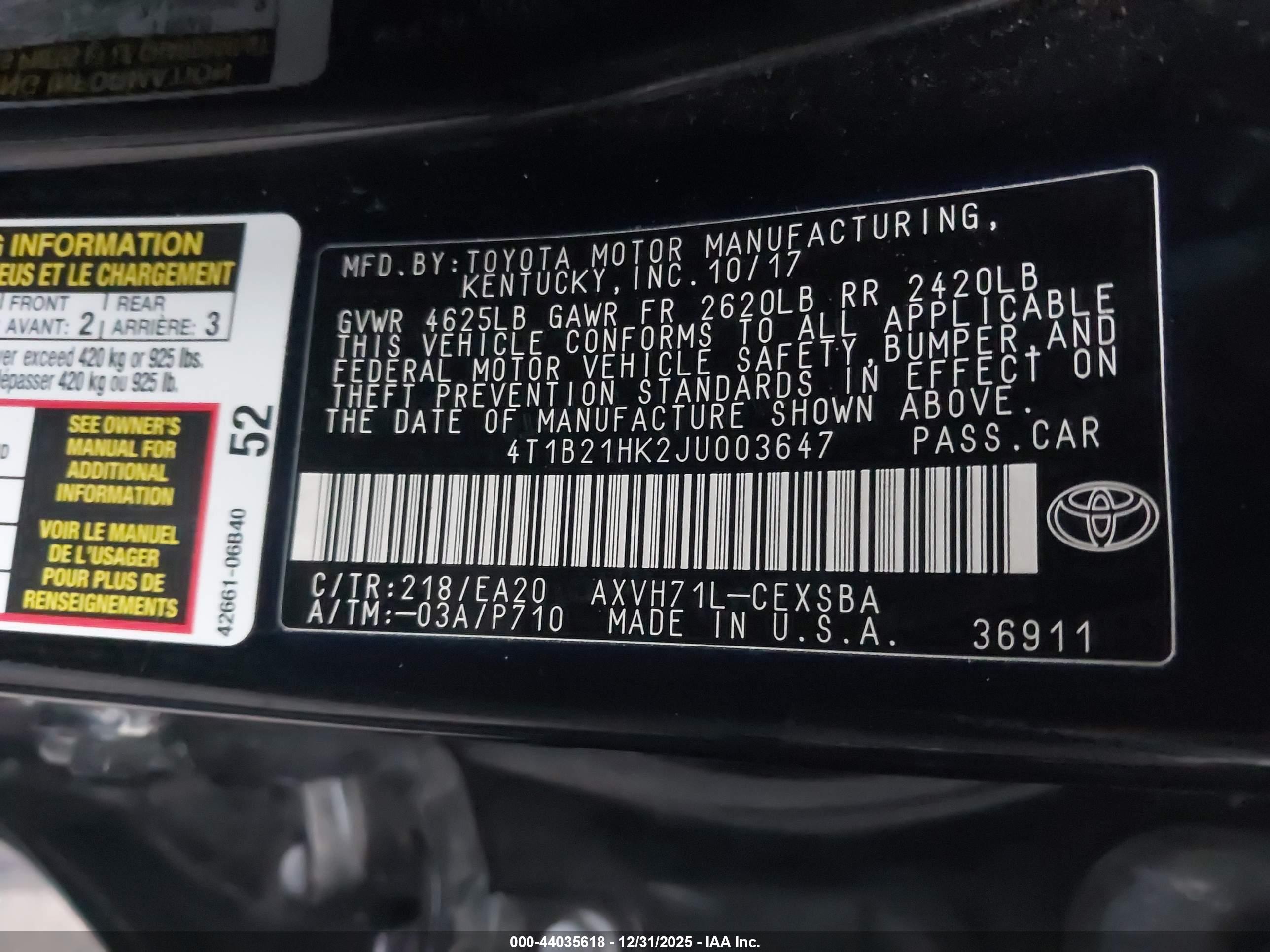 TOYOTA CAMRY image 9