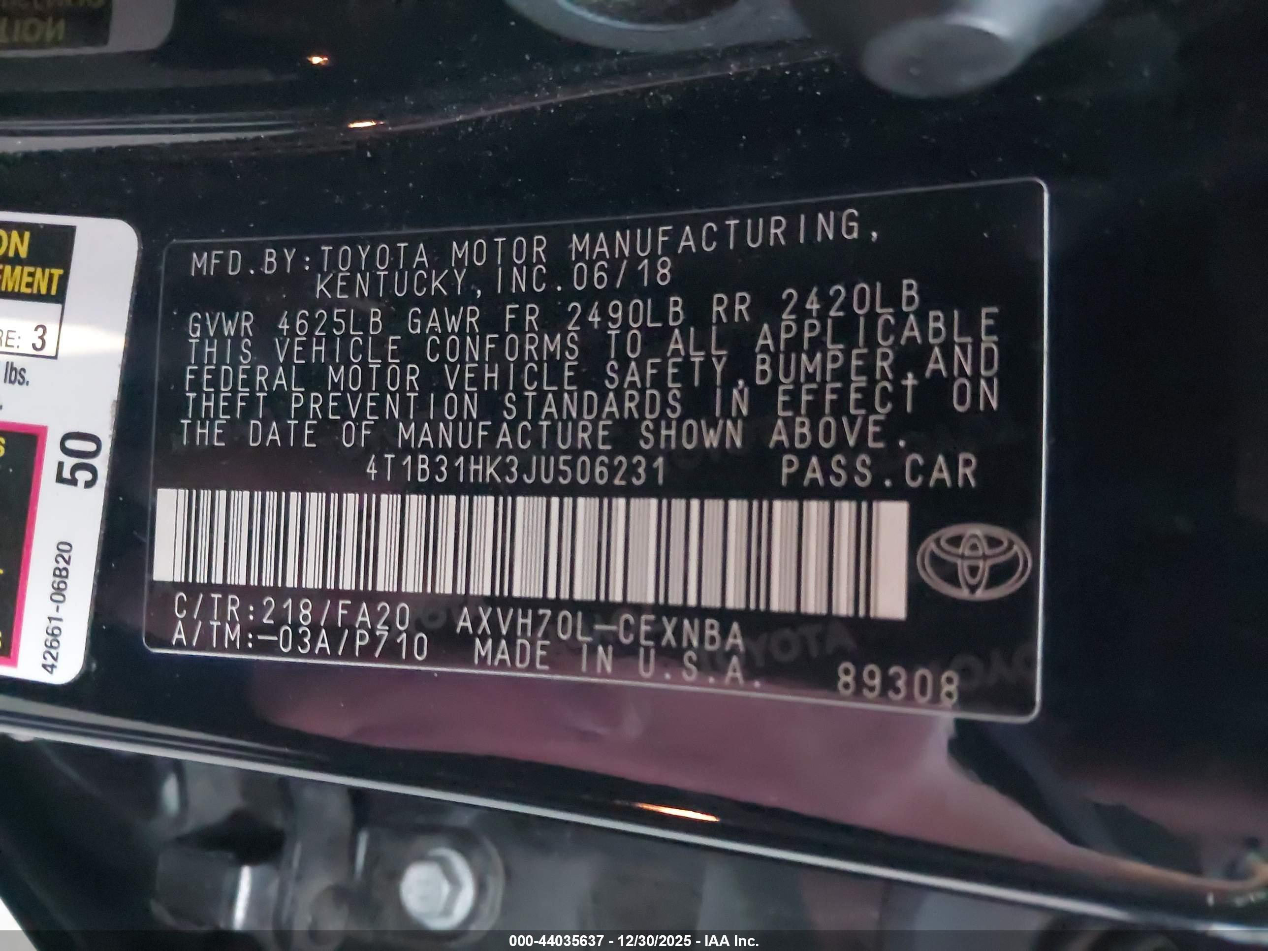 TOYOTA CAMRY image 9