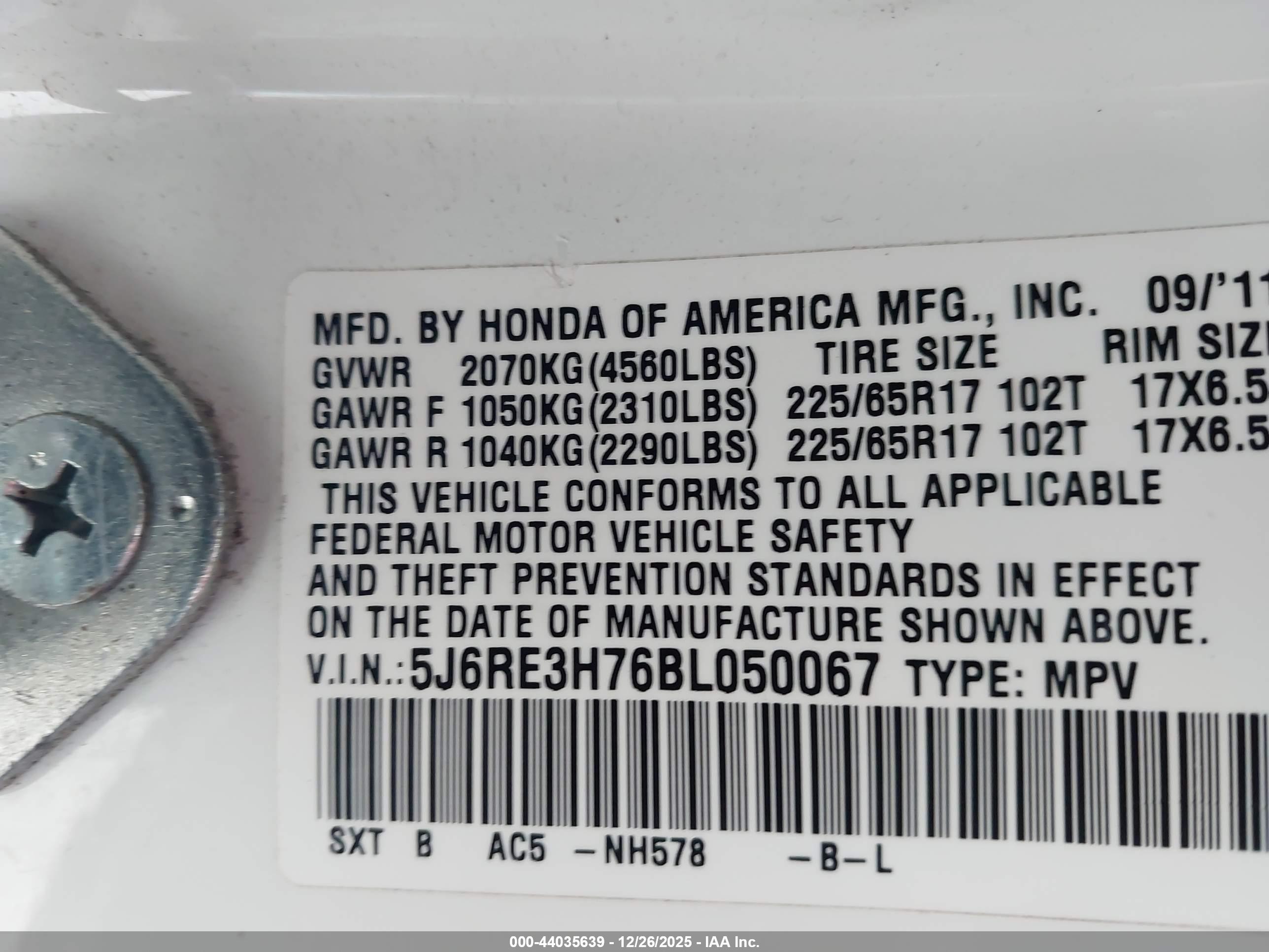 HONDA CR-V image 9