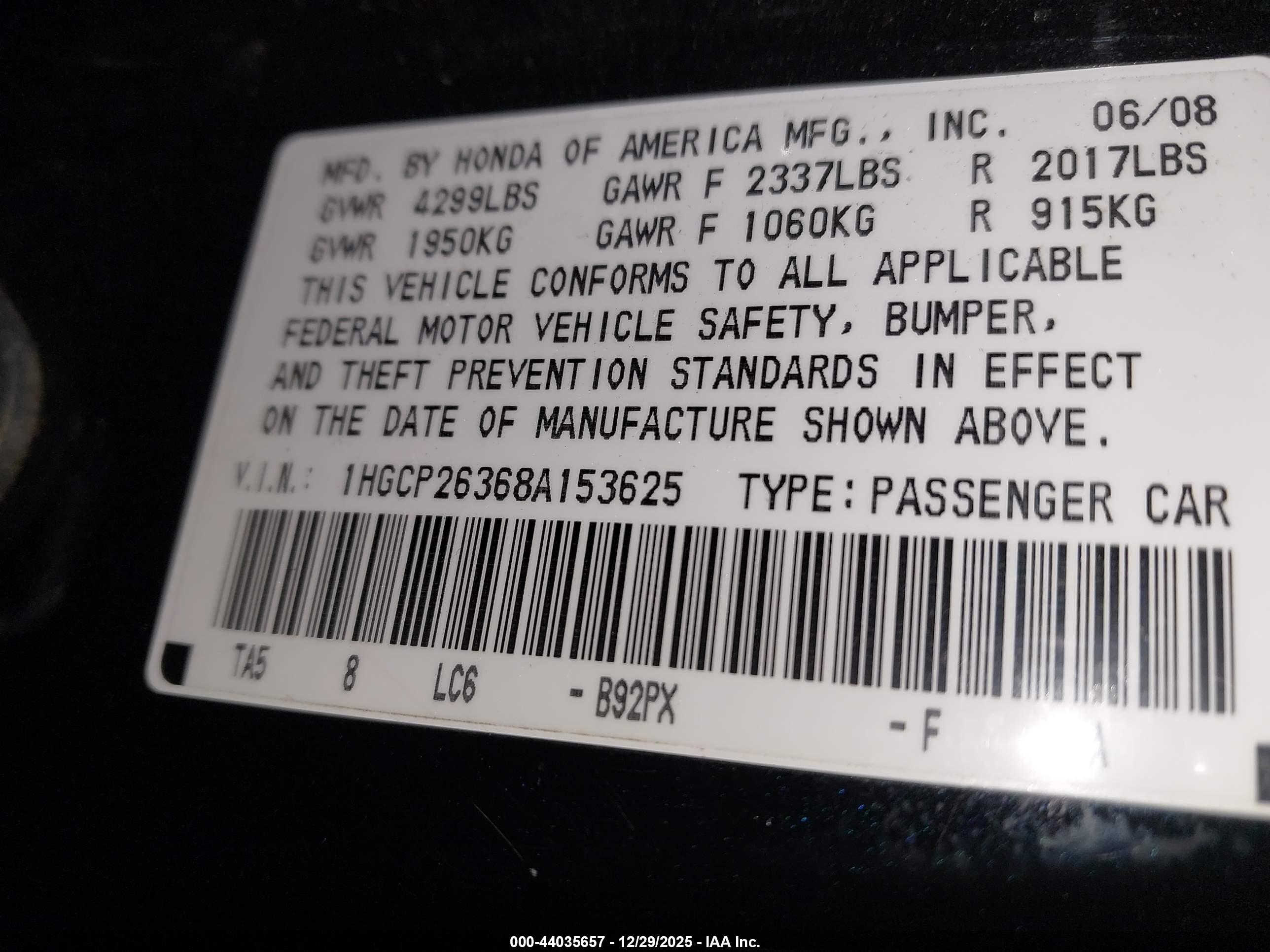 HONDA ACCORD image 9
