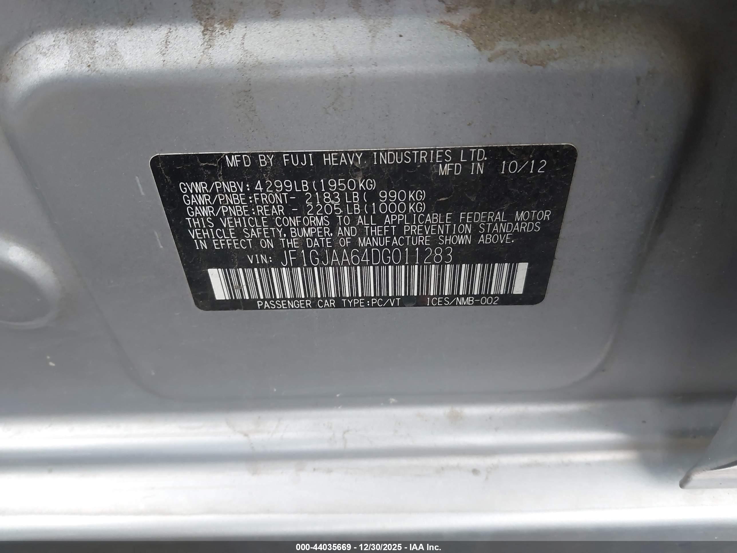 SUBARU IMPREZA image 9