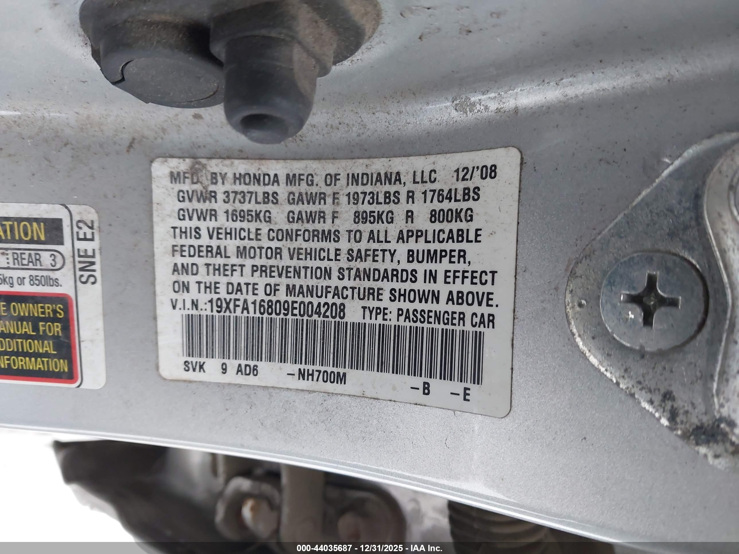 HONDA CIVIC image 9