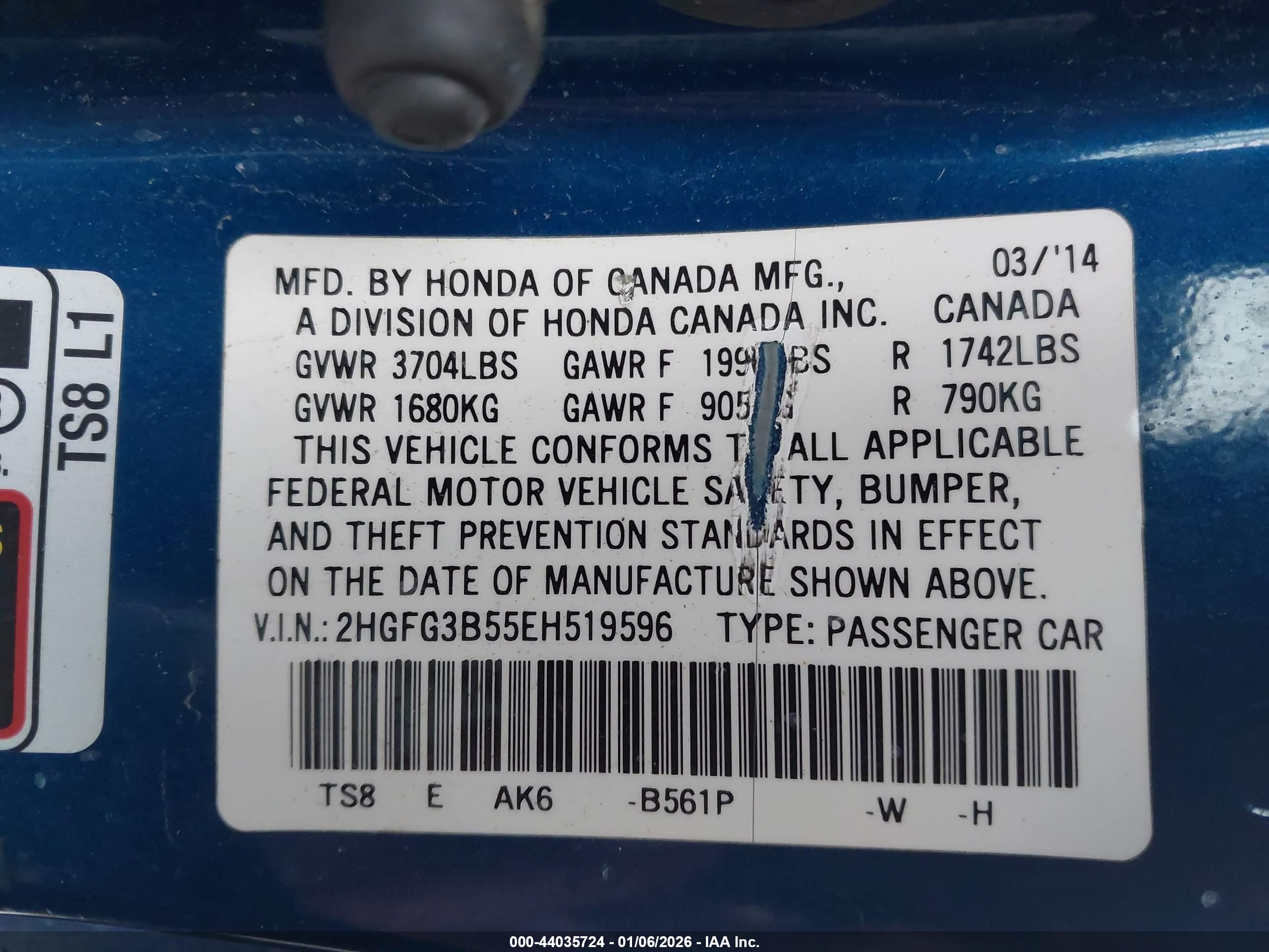 HONDA CIVIC image 9