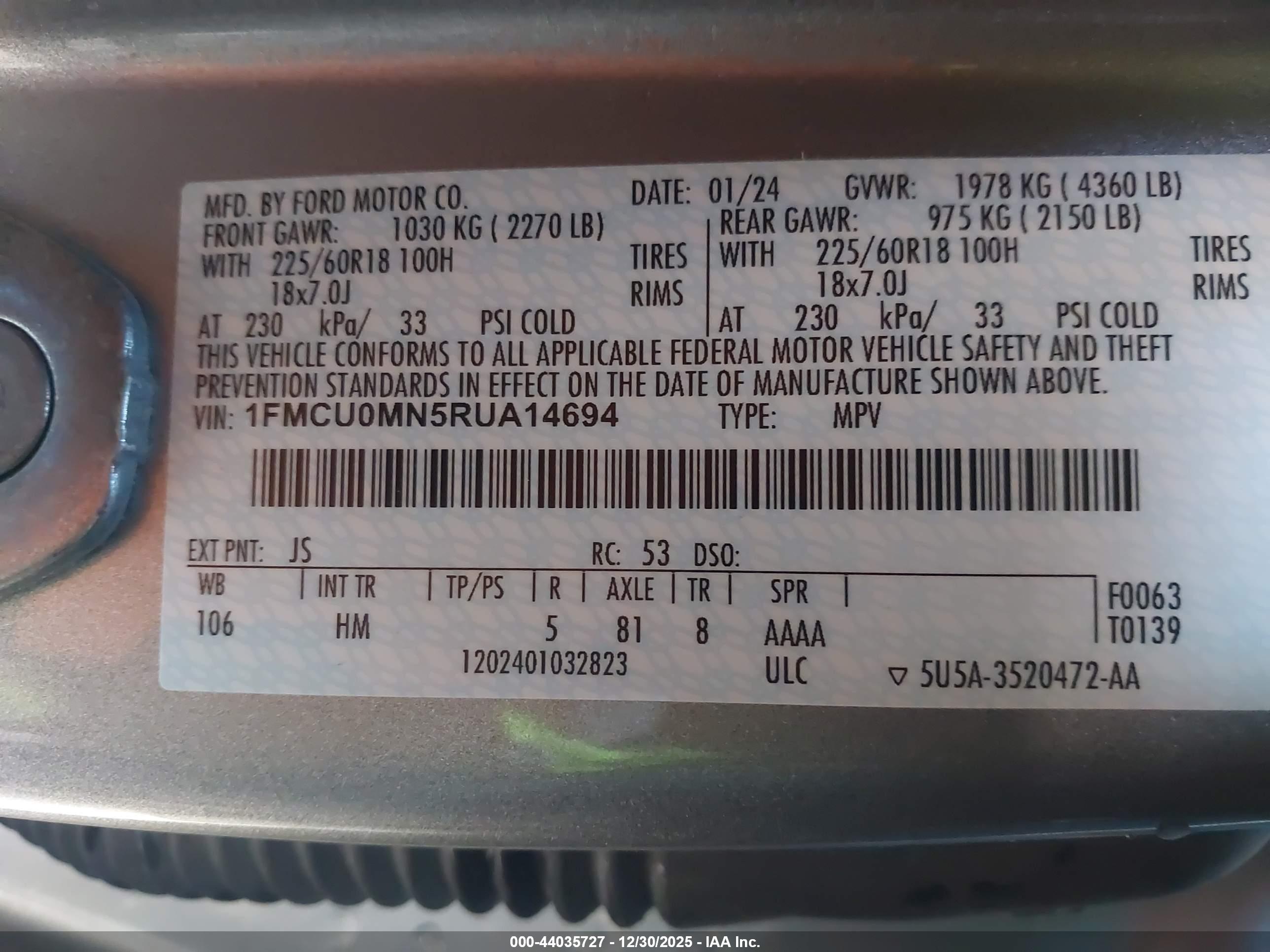 FORD ESCAPE image 9
