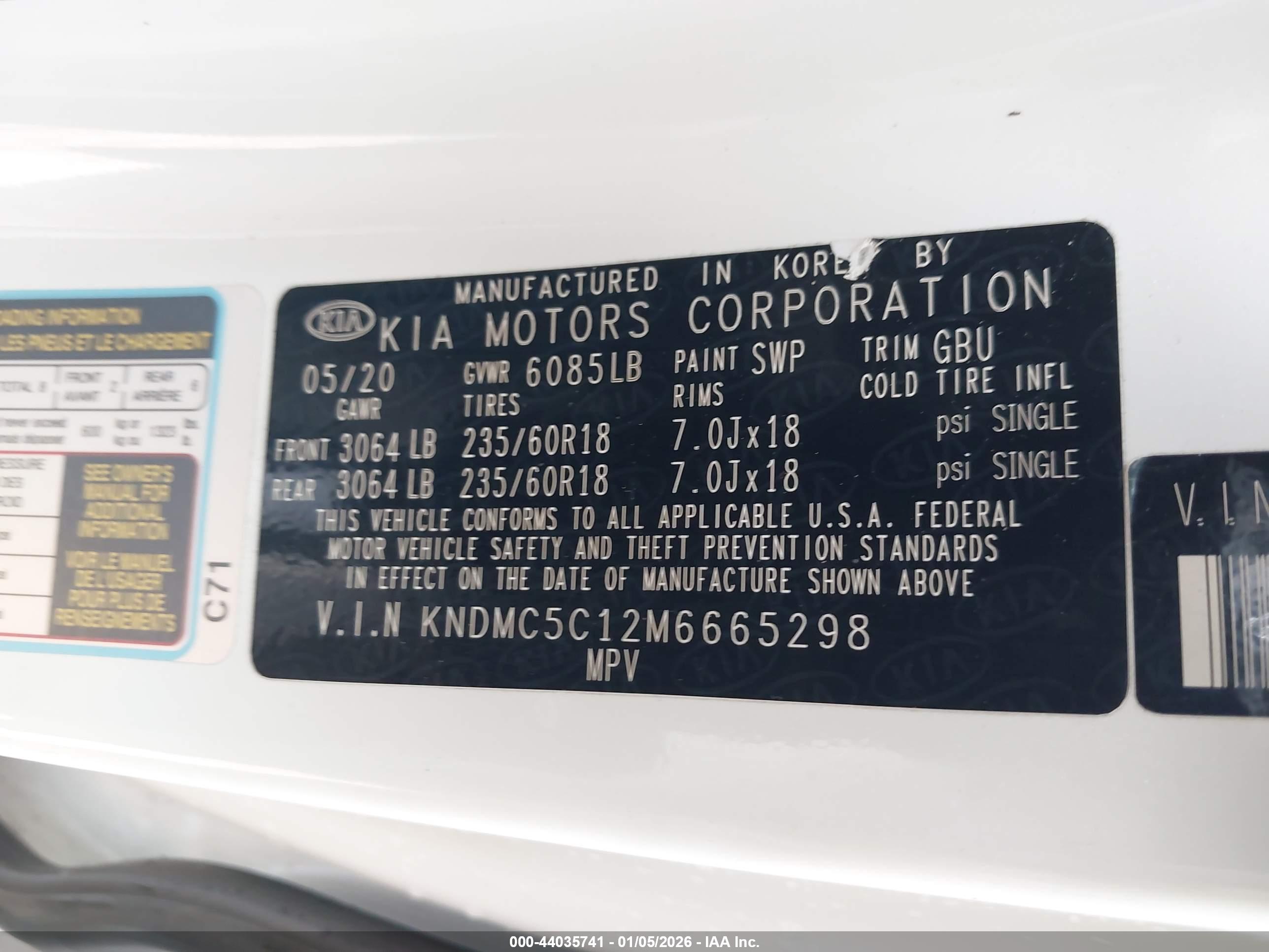 KIA SEDONA image 9