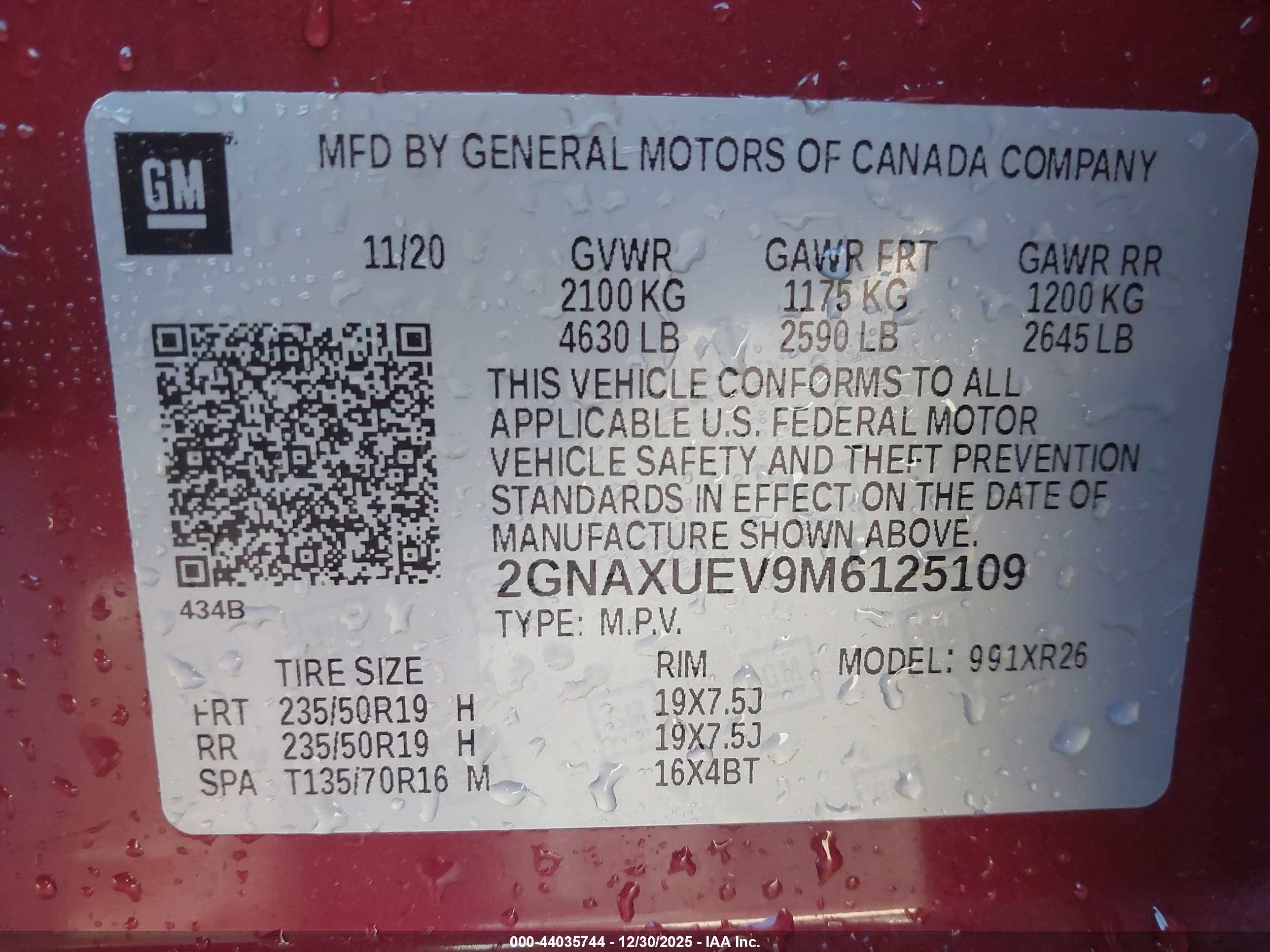 CHEVROLET EQUINOX image 9