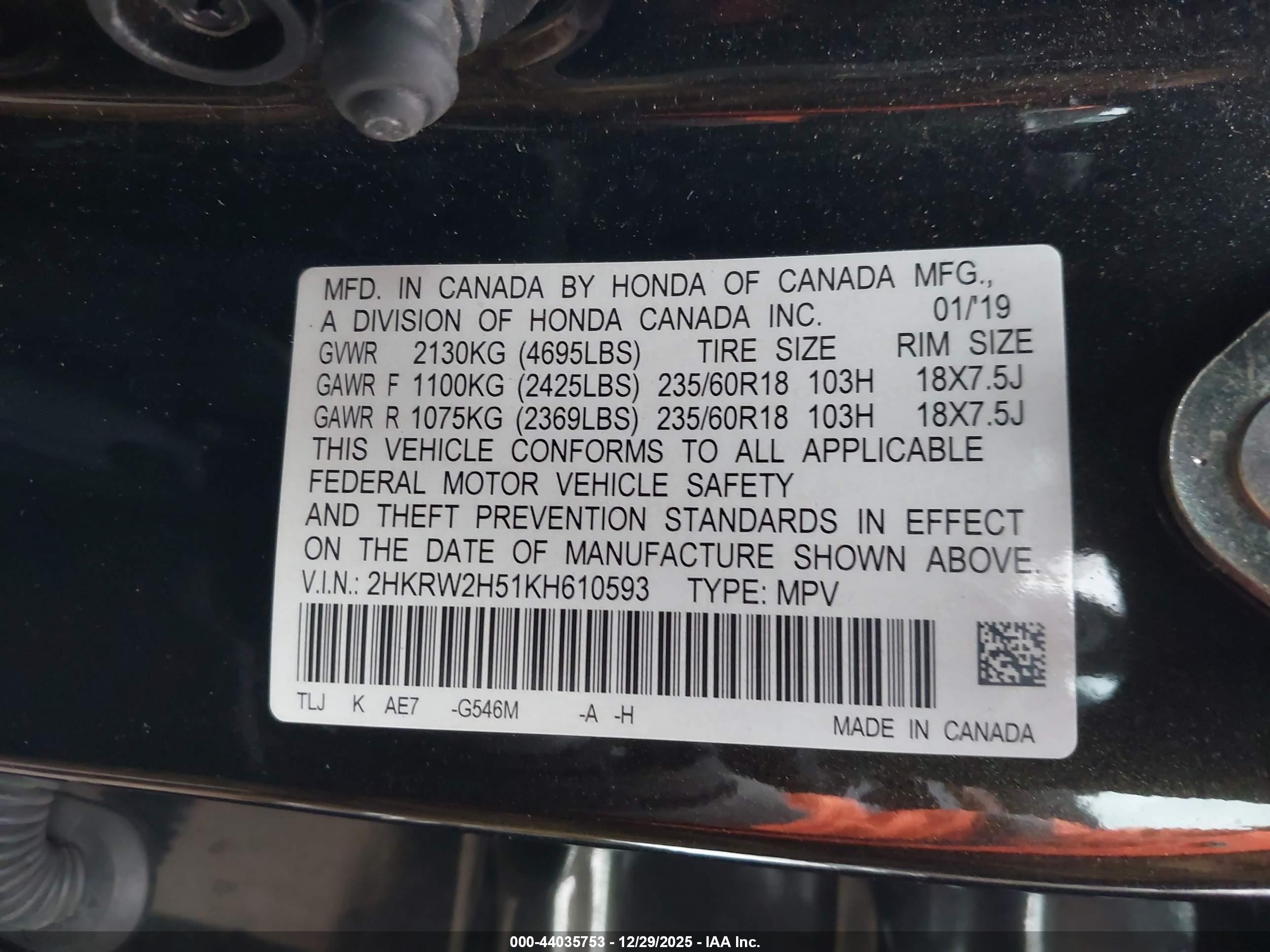 HONDA CR-V image 9