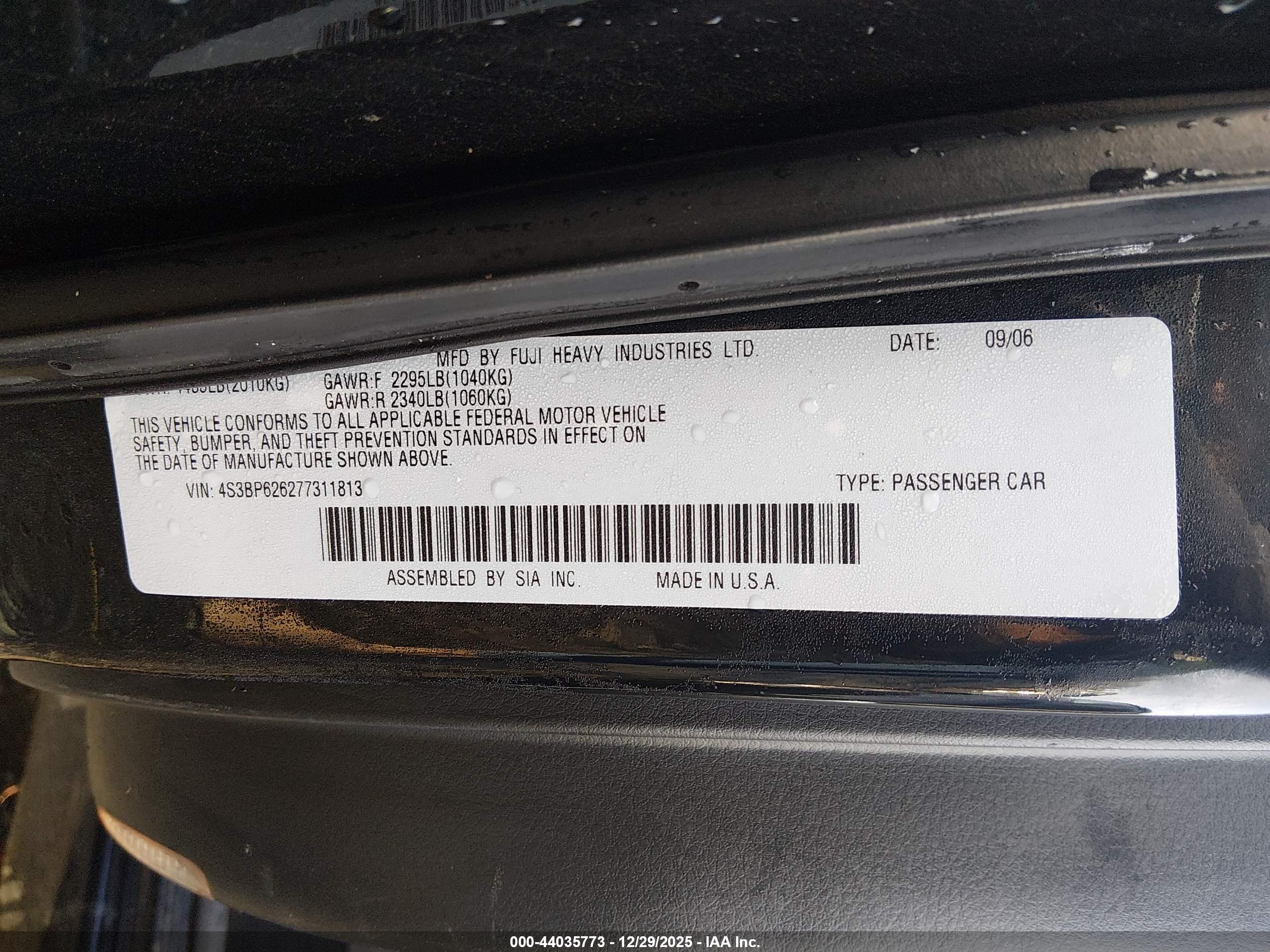 SUBARU LEGACY image 9