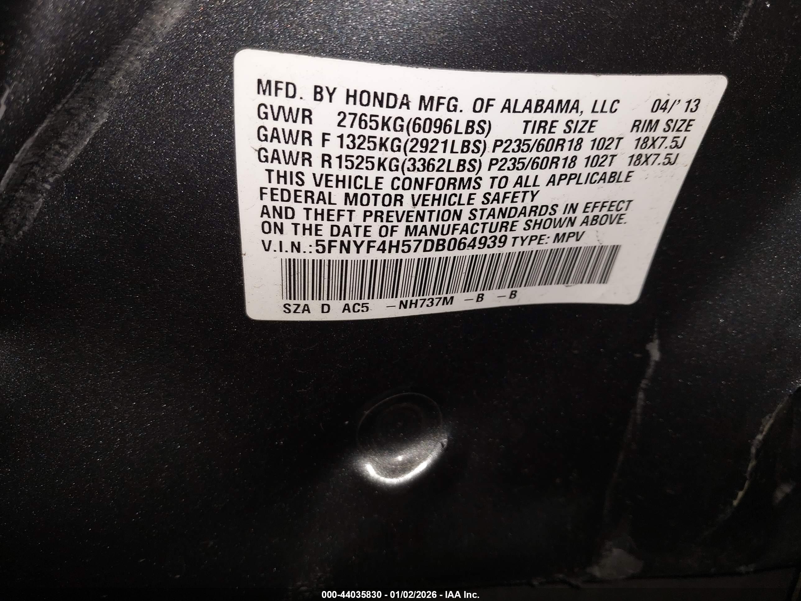 HONDA PILOT image 9