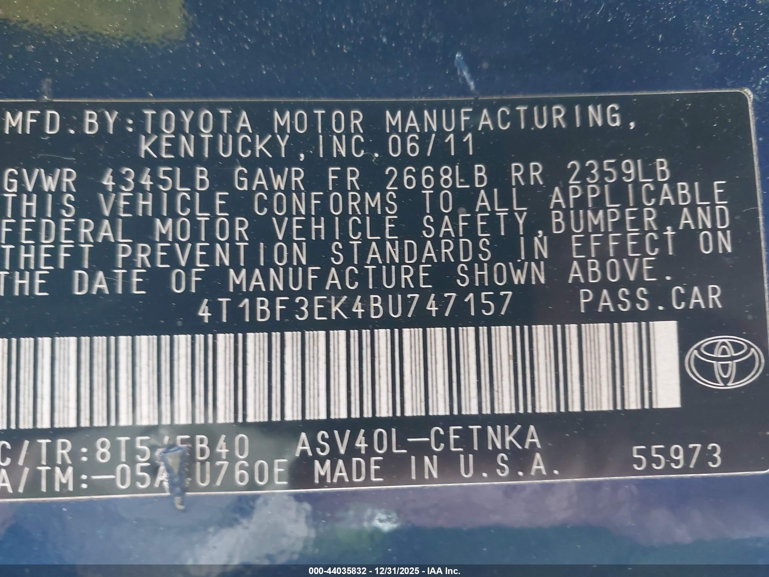 TOYOTA CAMRY image 9