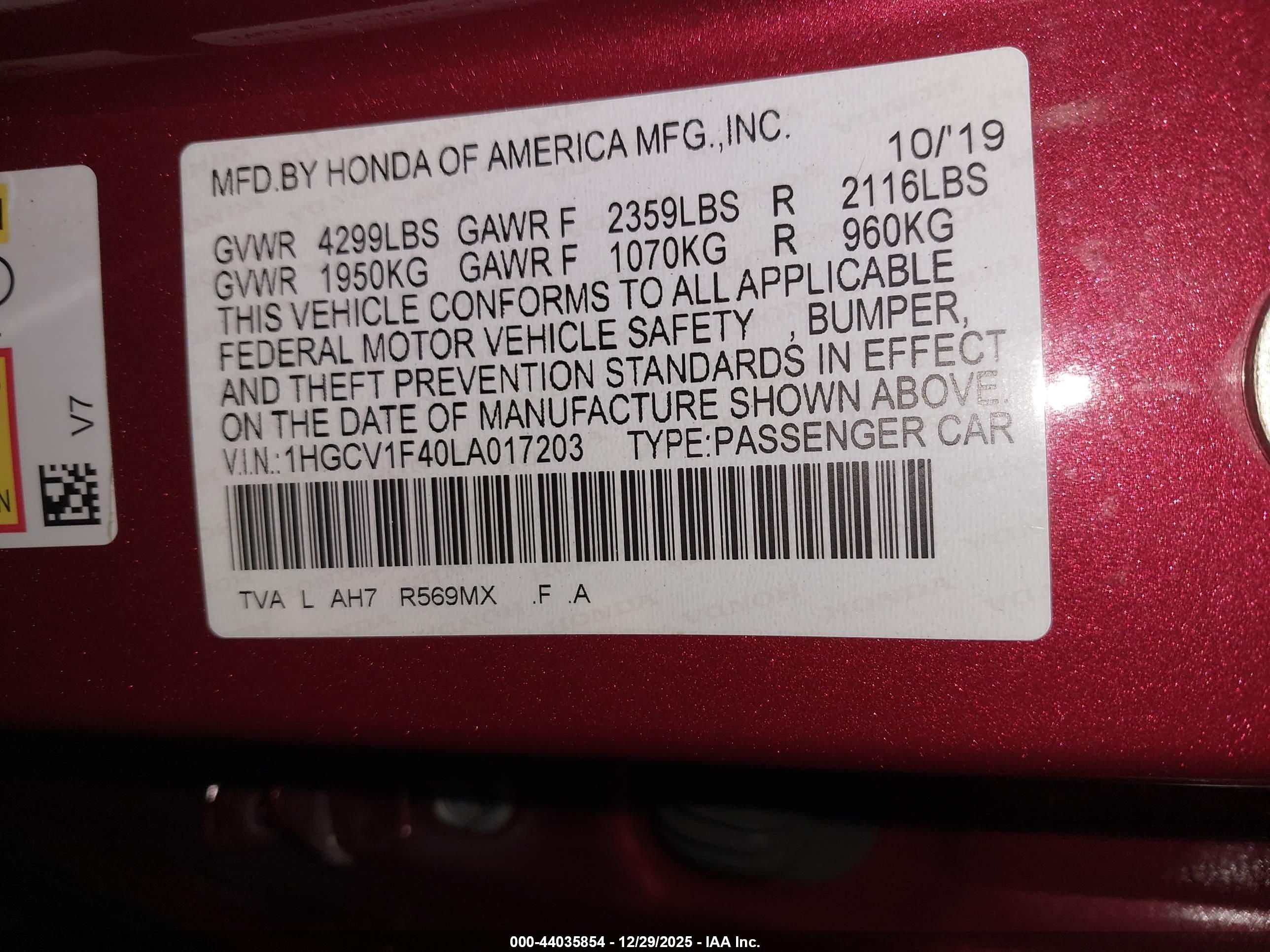 HONDA ACCORD image 9