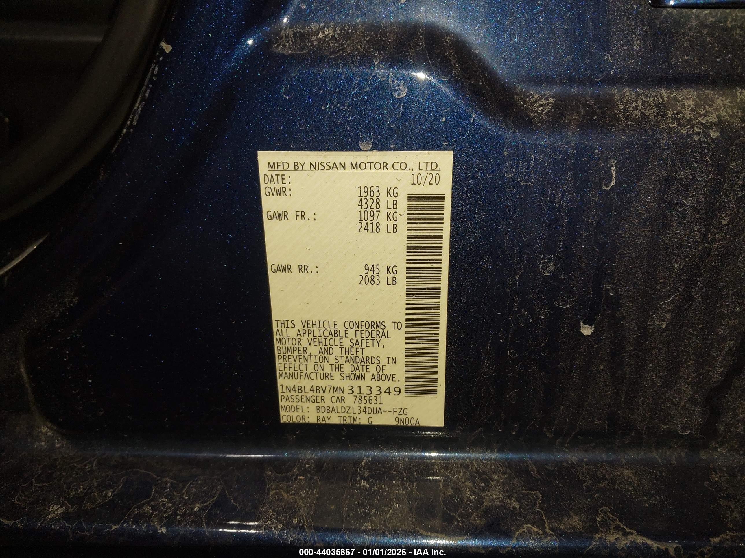 NISSAN ALTIMA image 9