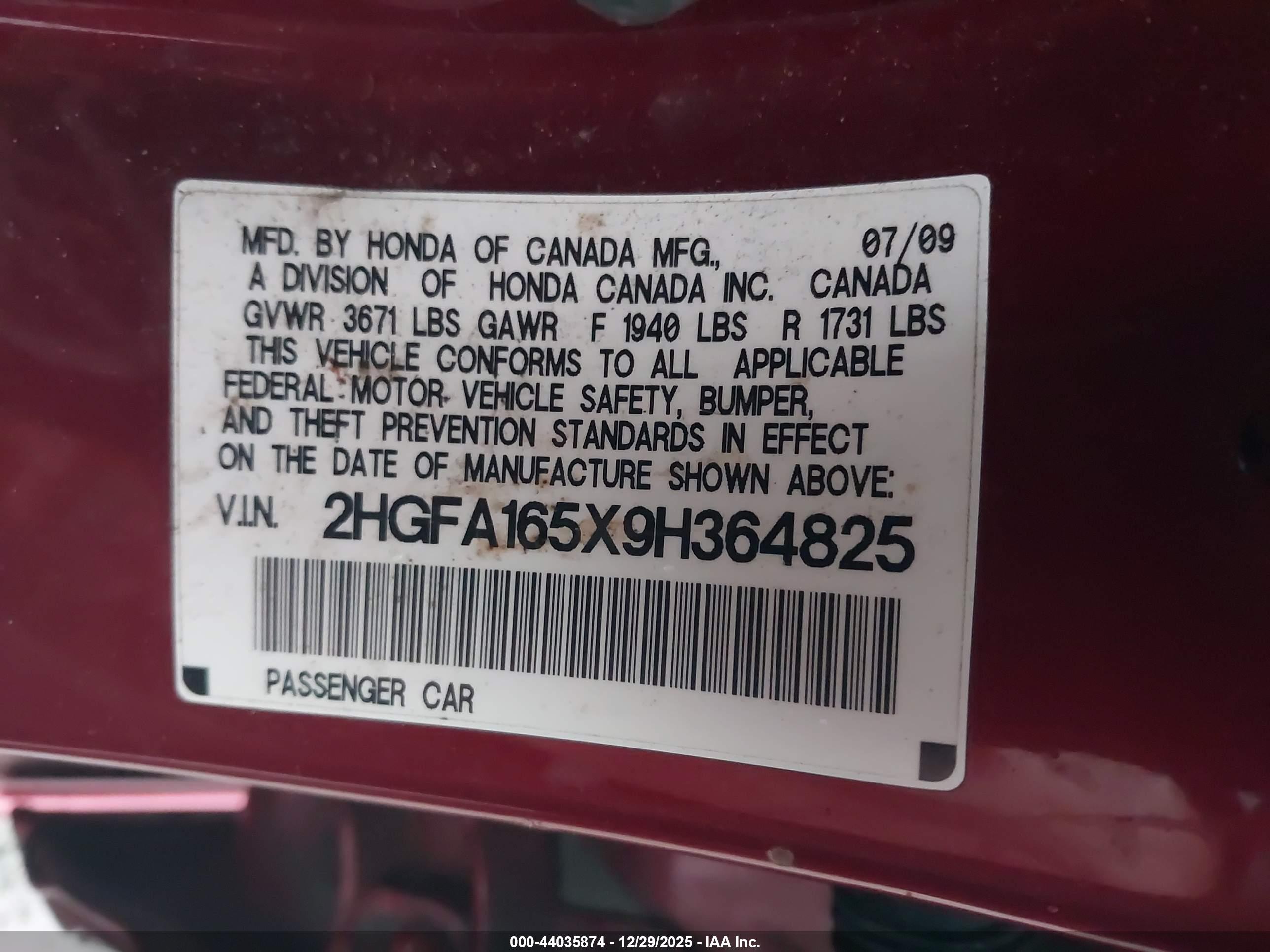 HONDA CIVIC image 9