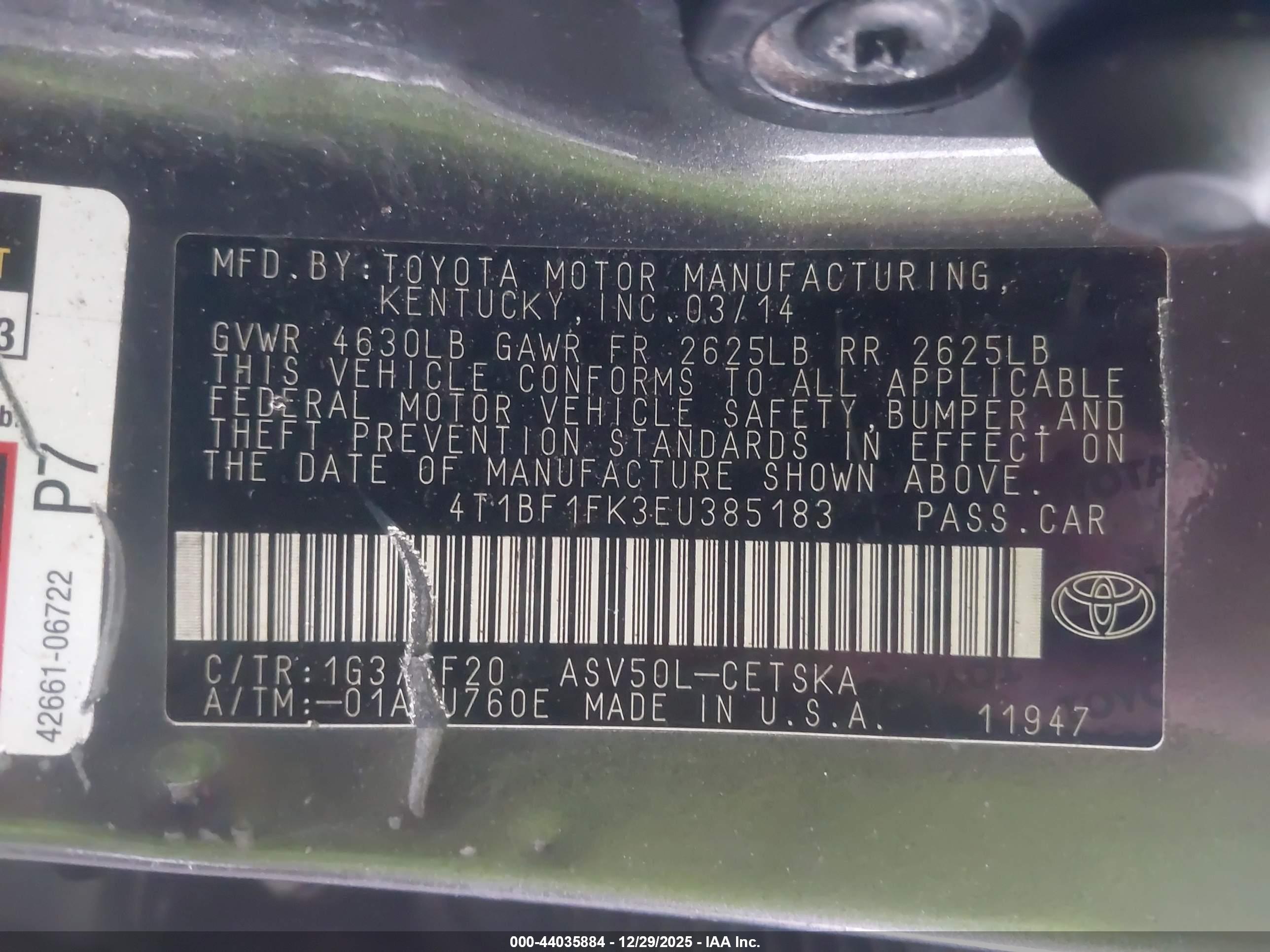 TOYOTA CAMRY image 9