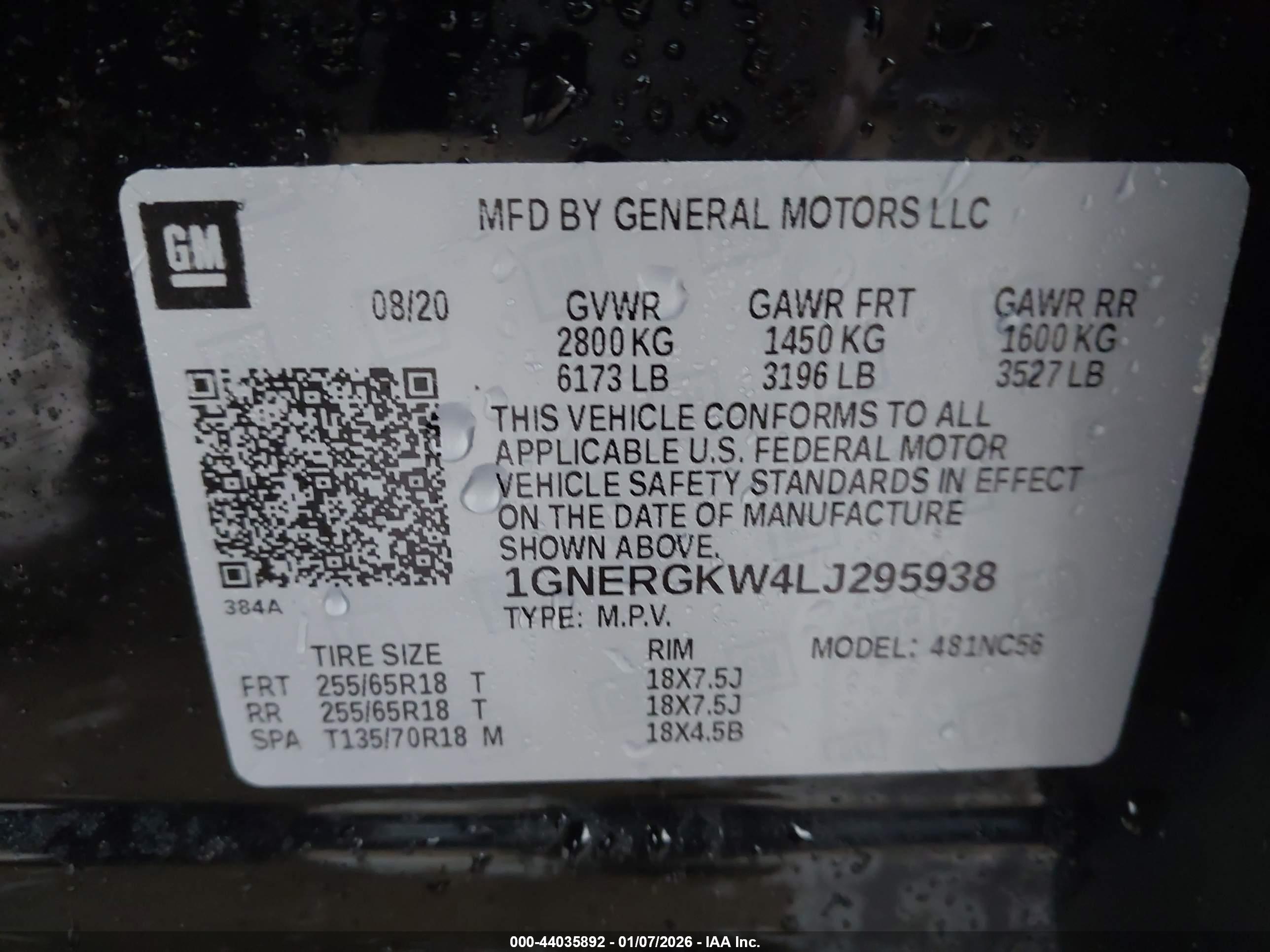CHEVROLET TRAVERSE image 9