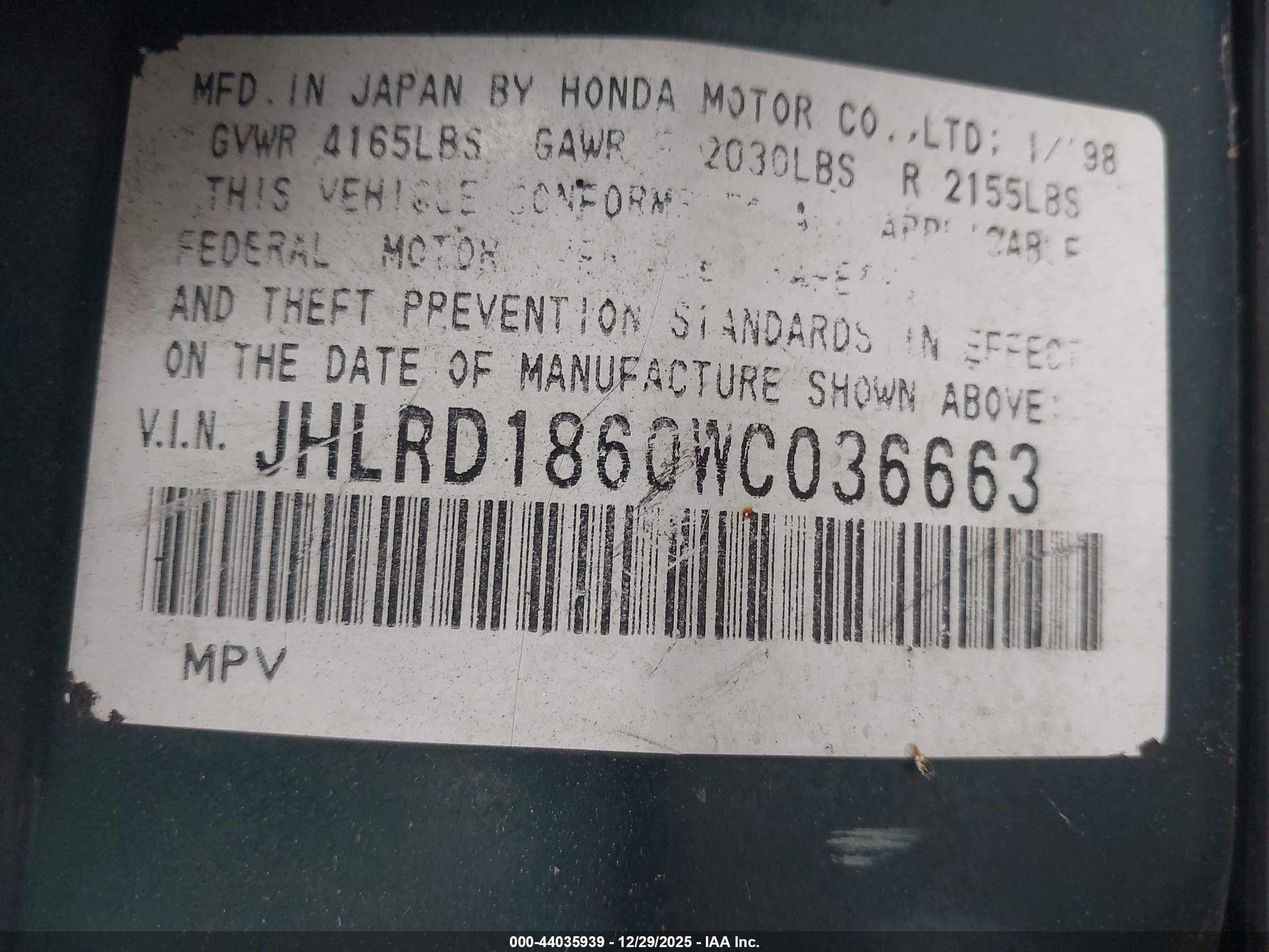 HONDA CR-V image 9