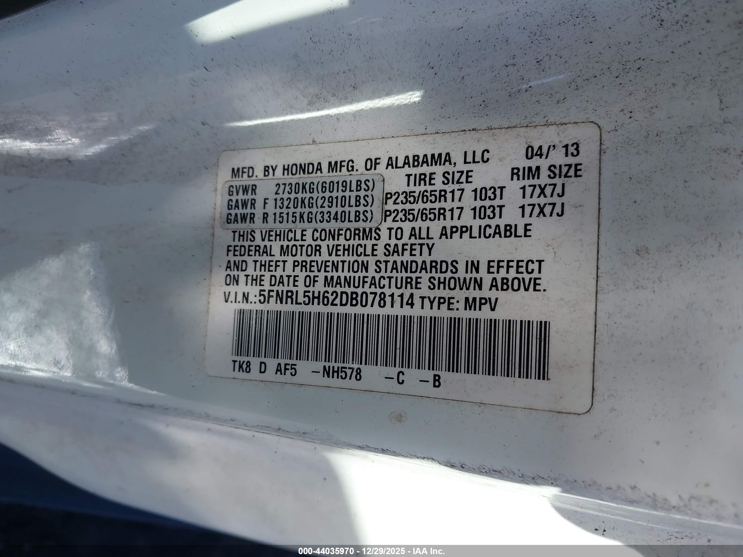 HONDA ODYSSEY image 9