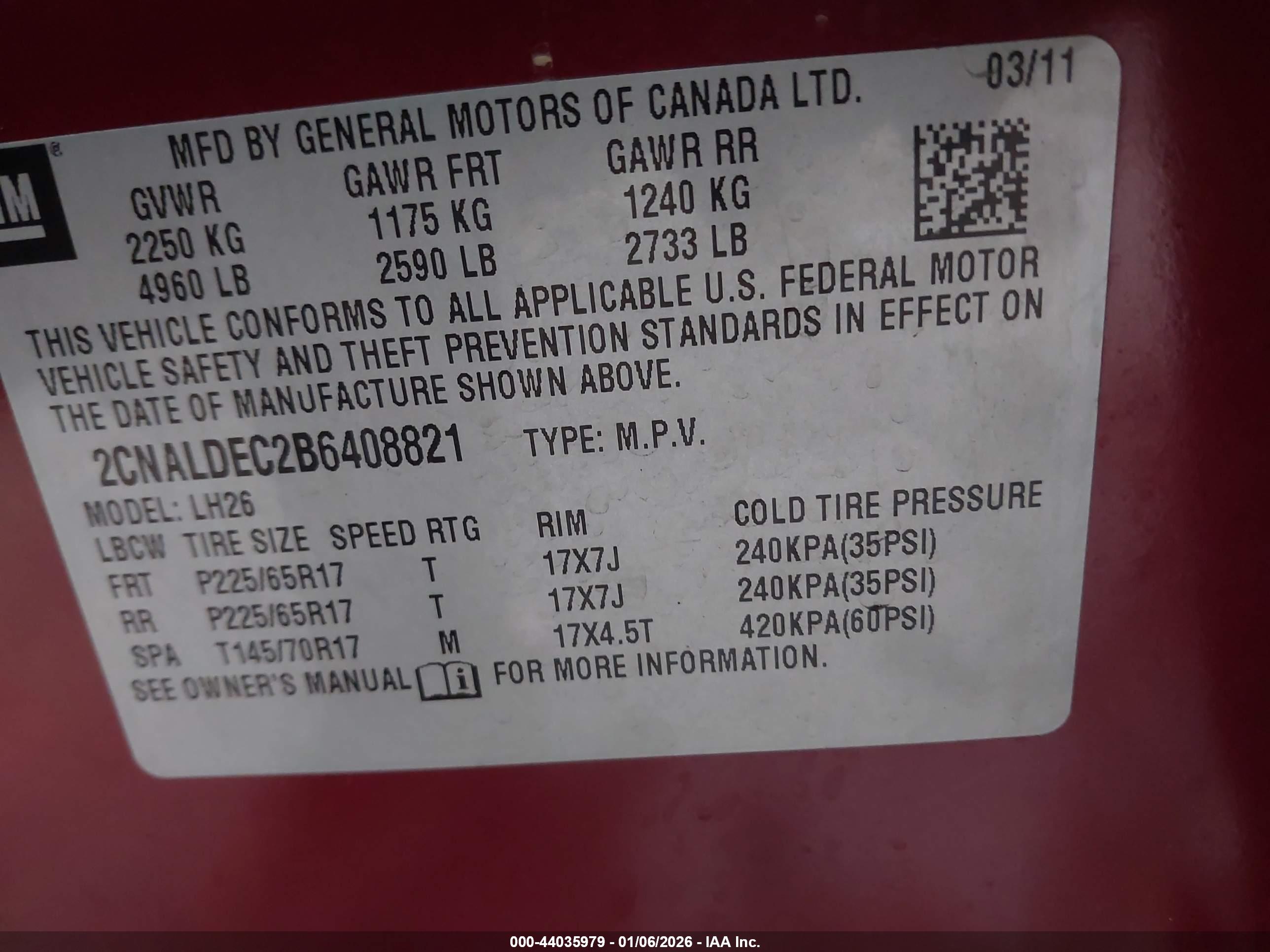 CHEVROLET EQUINOX image 9