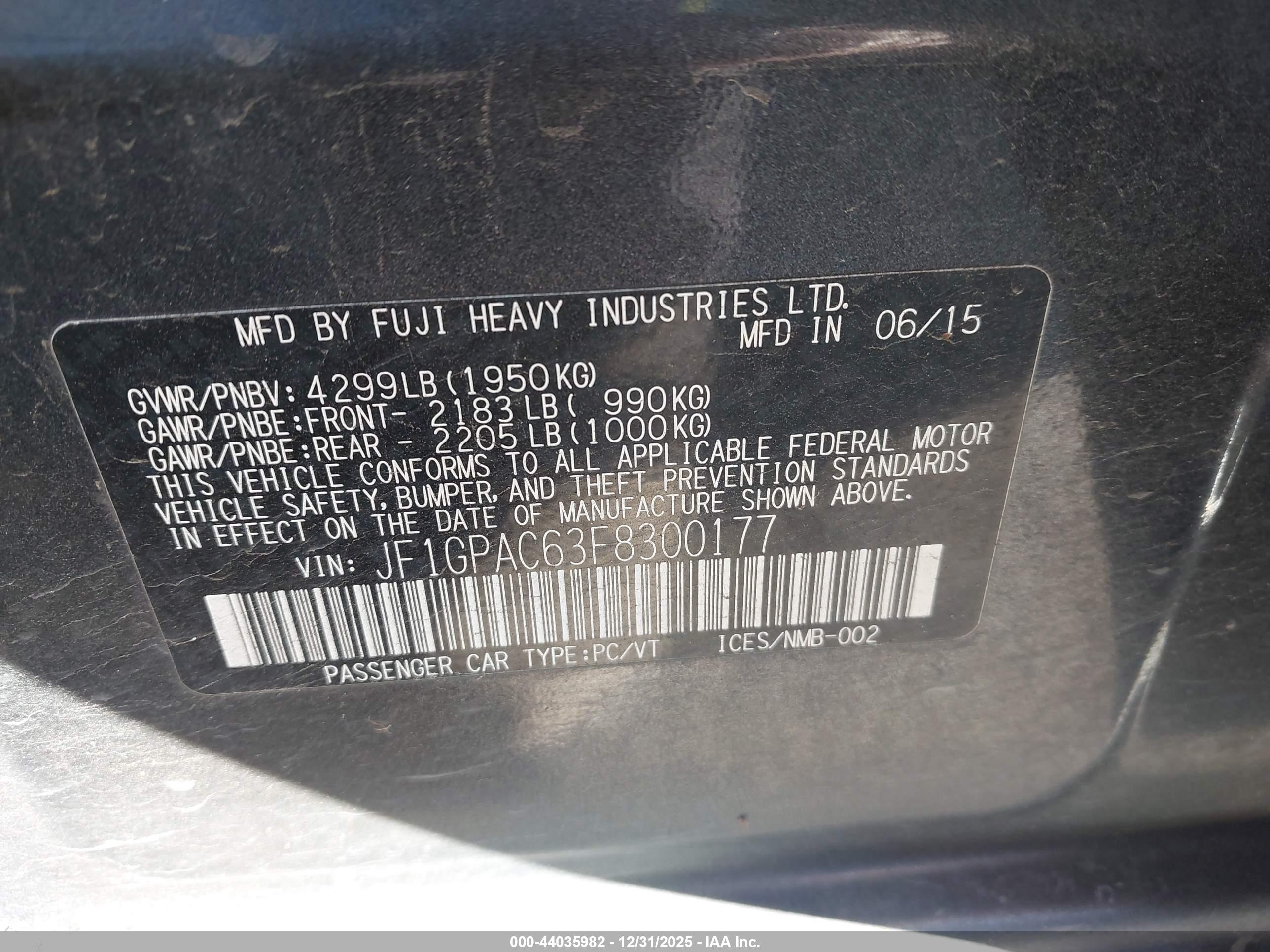 SUBARU IMPREZA image 9