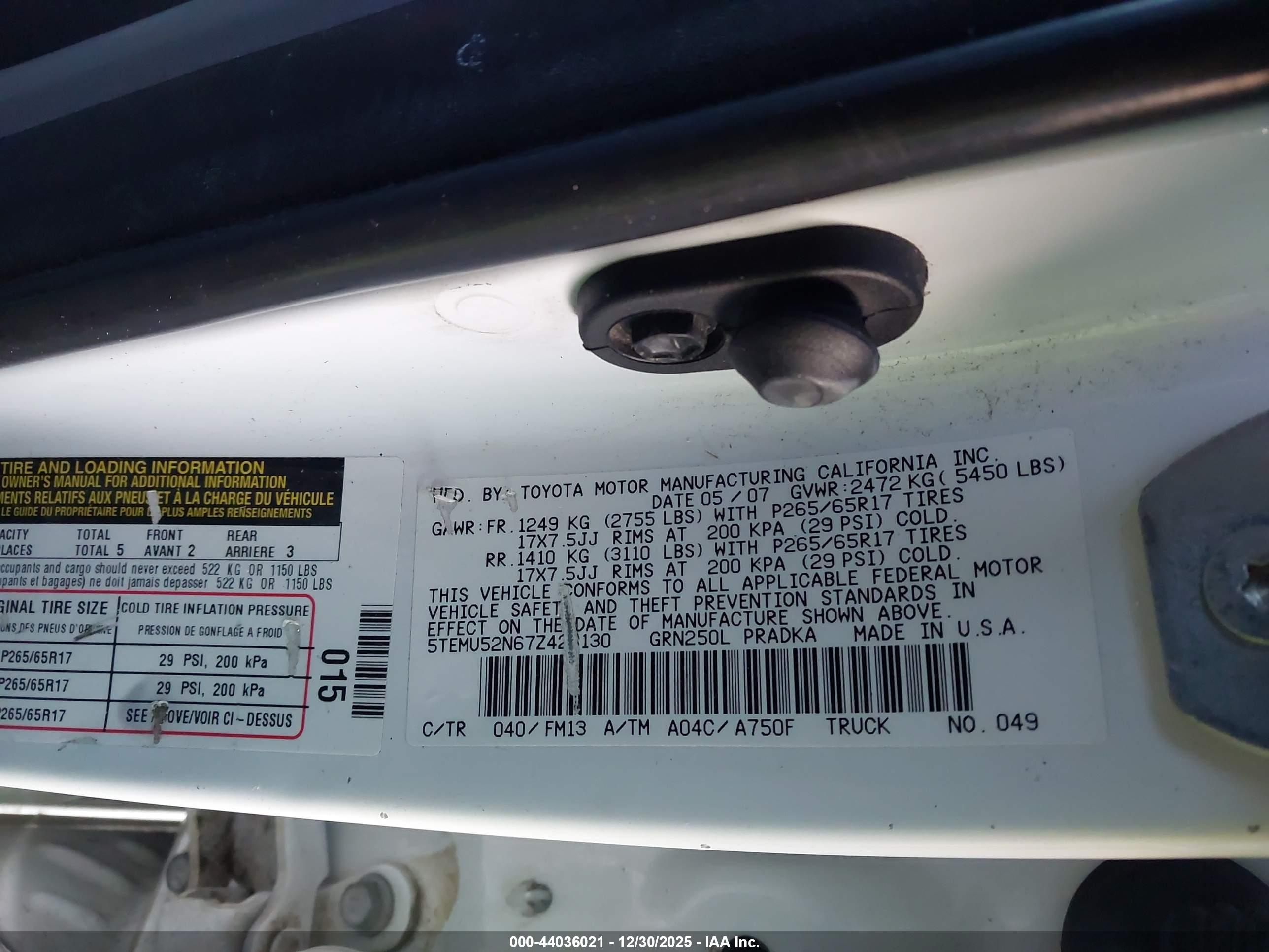 TOYOTA TACOMA image 9