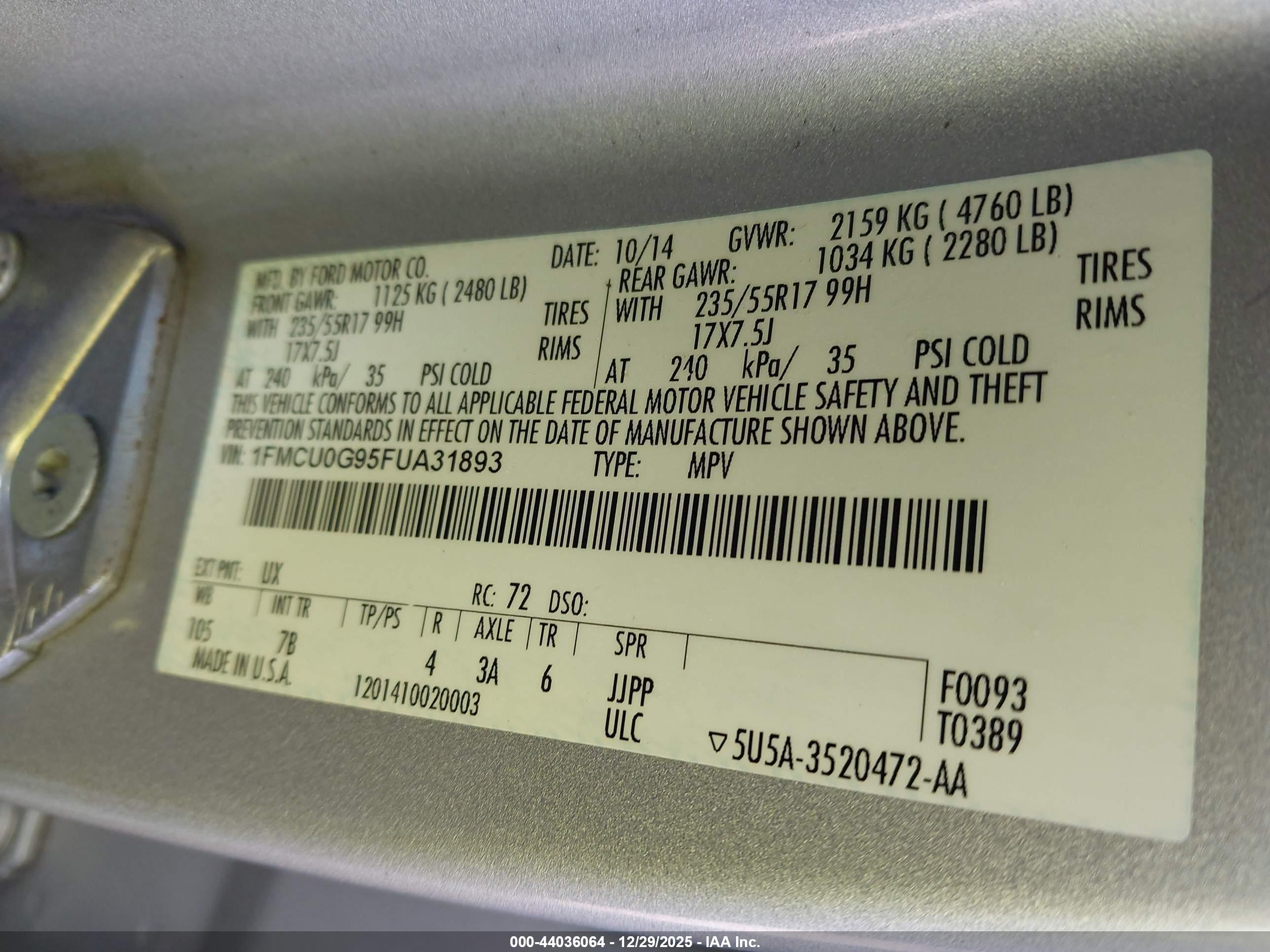 FORD ESCAPE image 9