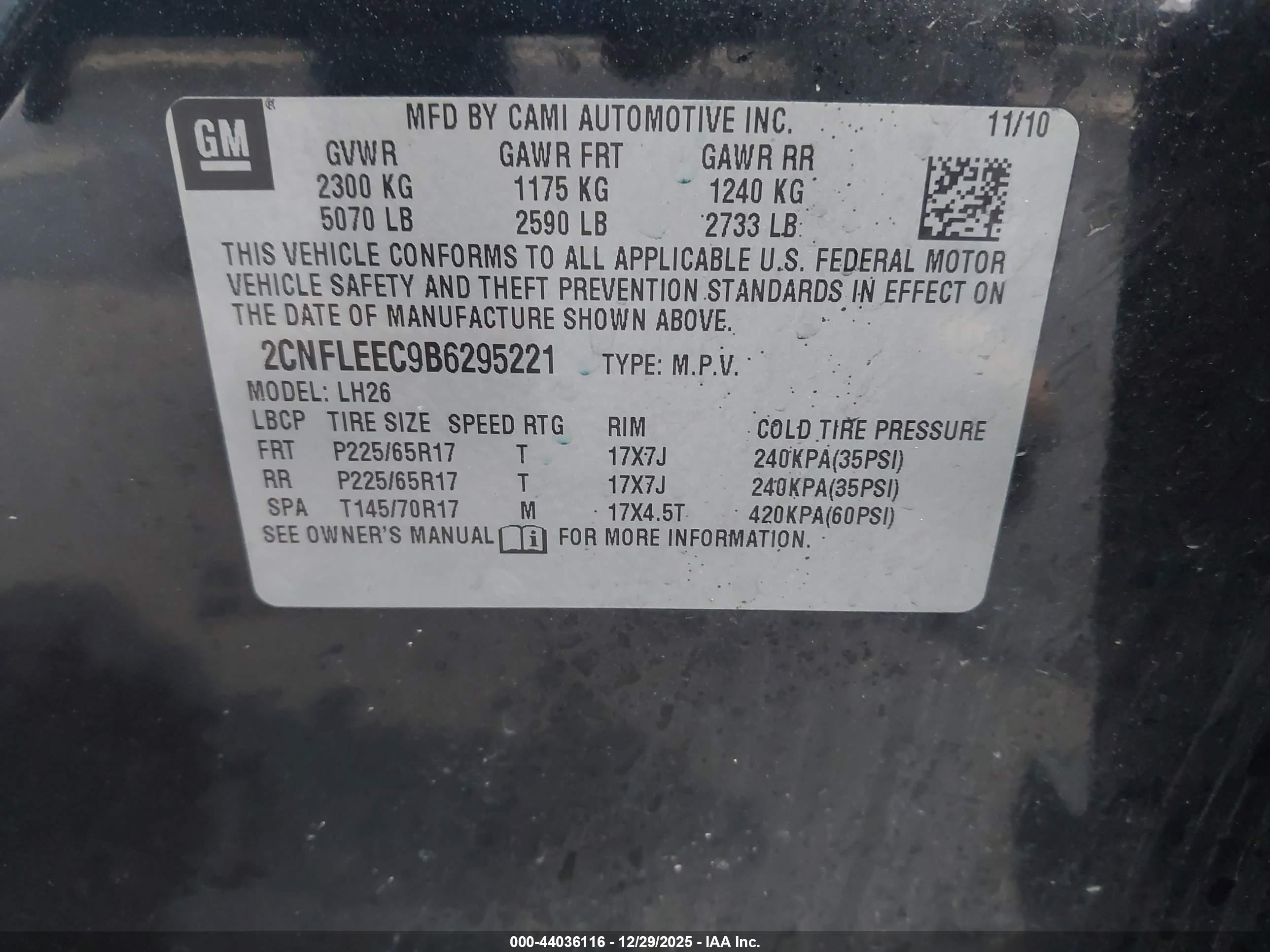 CHEVROLET EQUINOX image 9