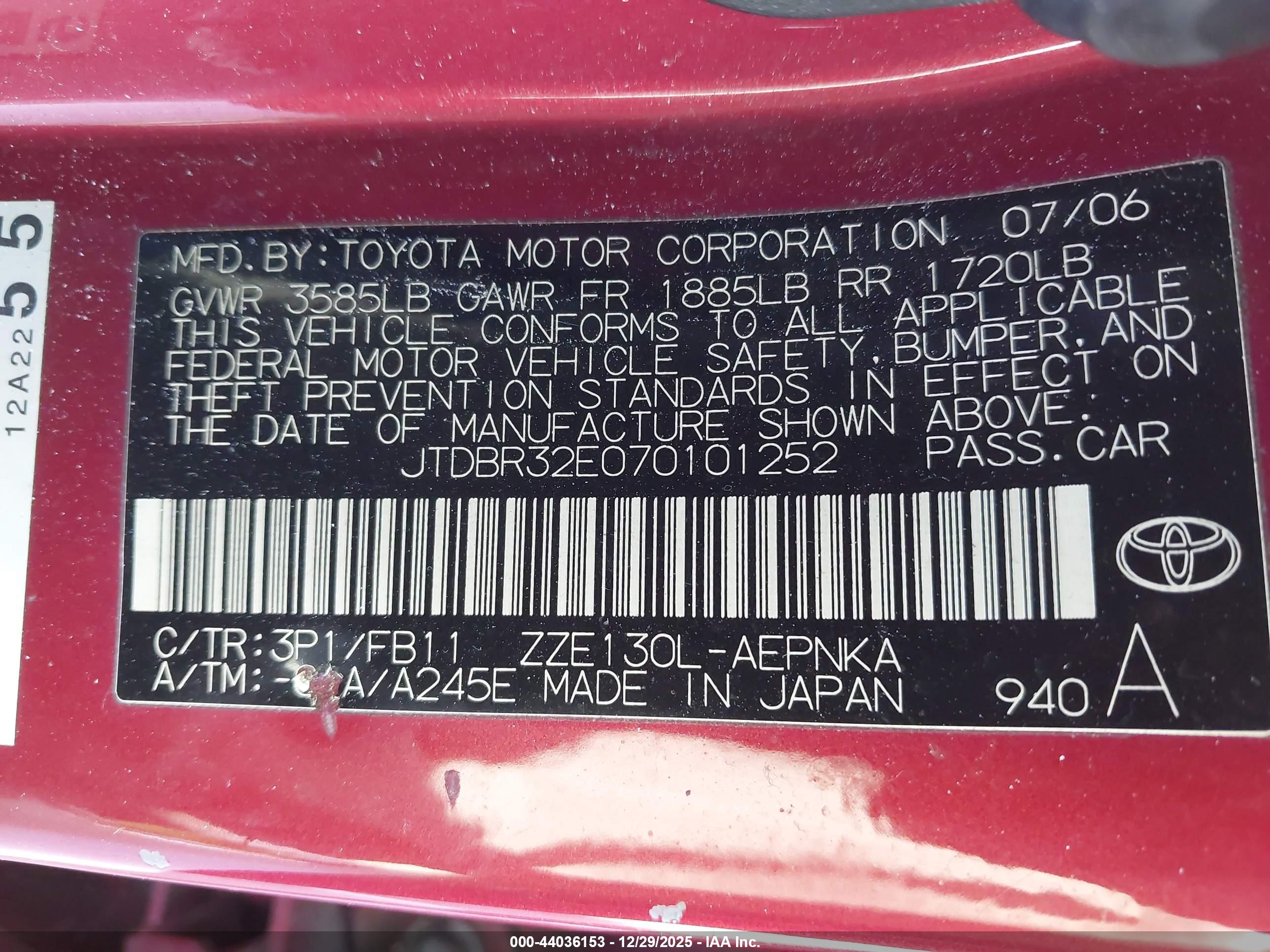 TOYOTA COROLLA image 9