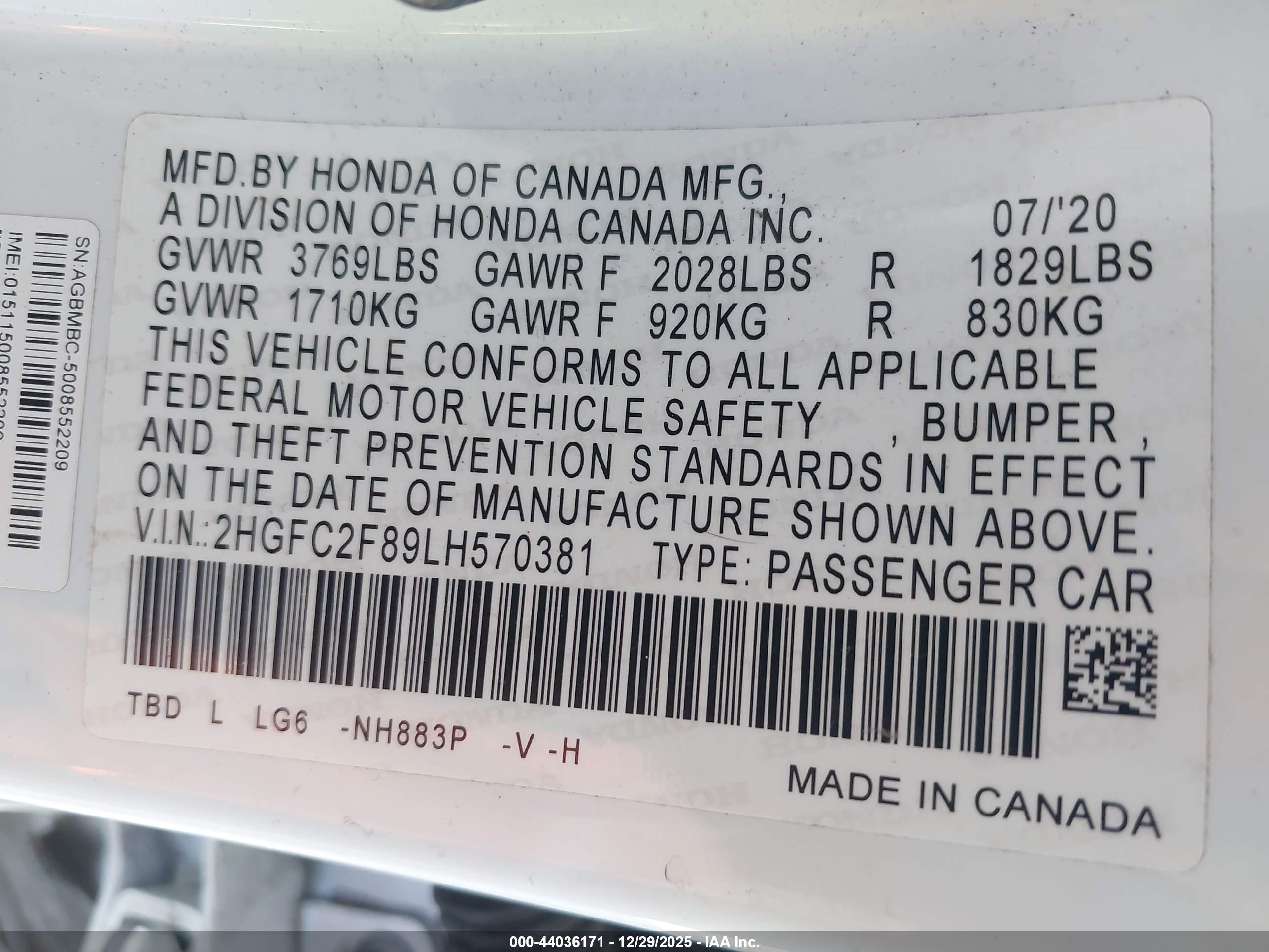 HONDA CIVIC image 9
